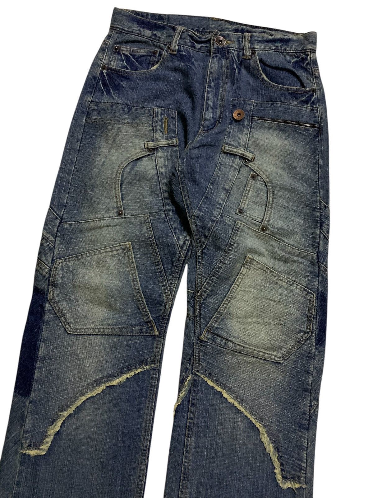 Hysteric Glamour 💥Japanese designer Graffito Stitch Patch Pocket Denim Size US 30 / EU 46 - 4 Thumbnail