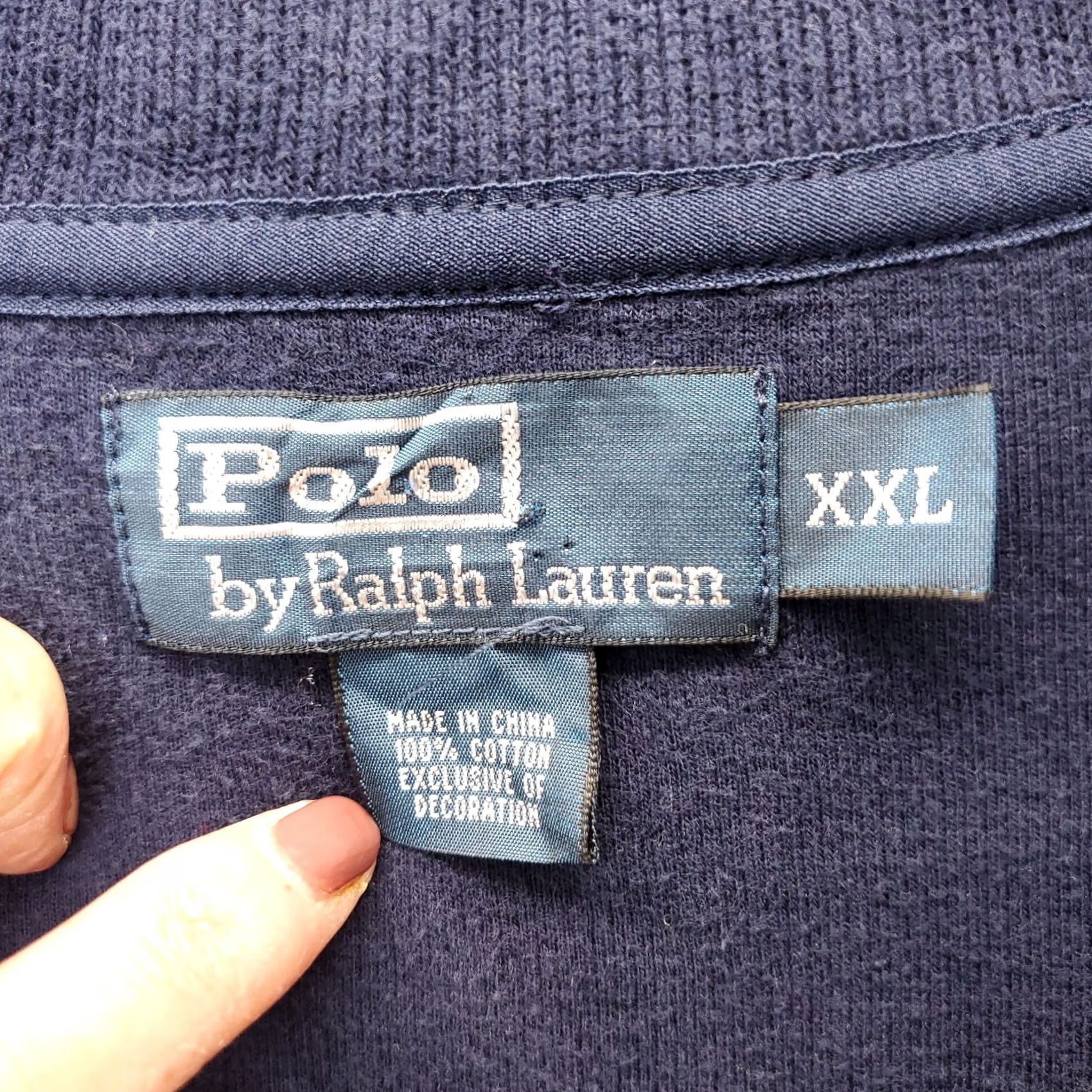 Polo Ralph Lauren Polo Ralph Lauren Sweater Mens 2XL Navy Knit Long Sleeve Quarter Zip Pony Logo Size US XXL / EU 58 / 5 - 4 Thumbnail