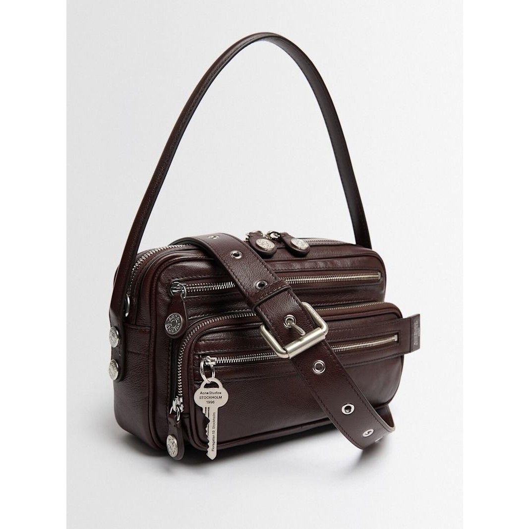 Acne Studios ACNE STUDIOS Small Camero Play Brown Leather Shoulder Bag Ne Size ONE SIZE - 2 Thumbnail