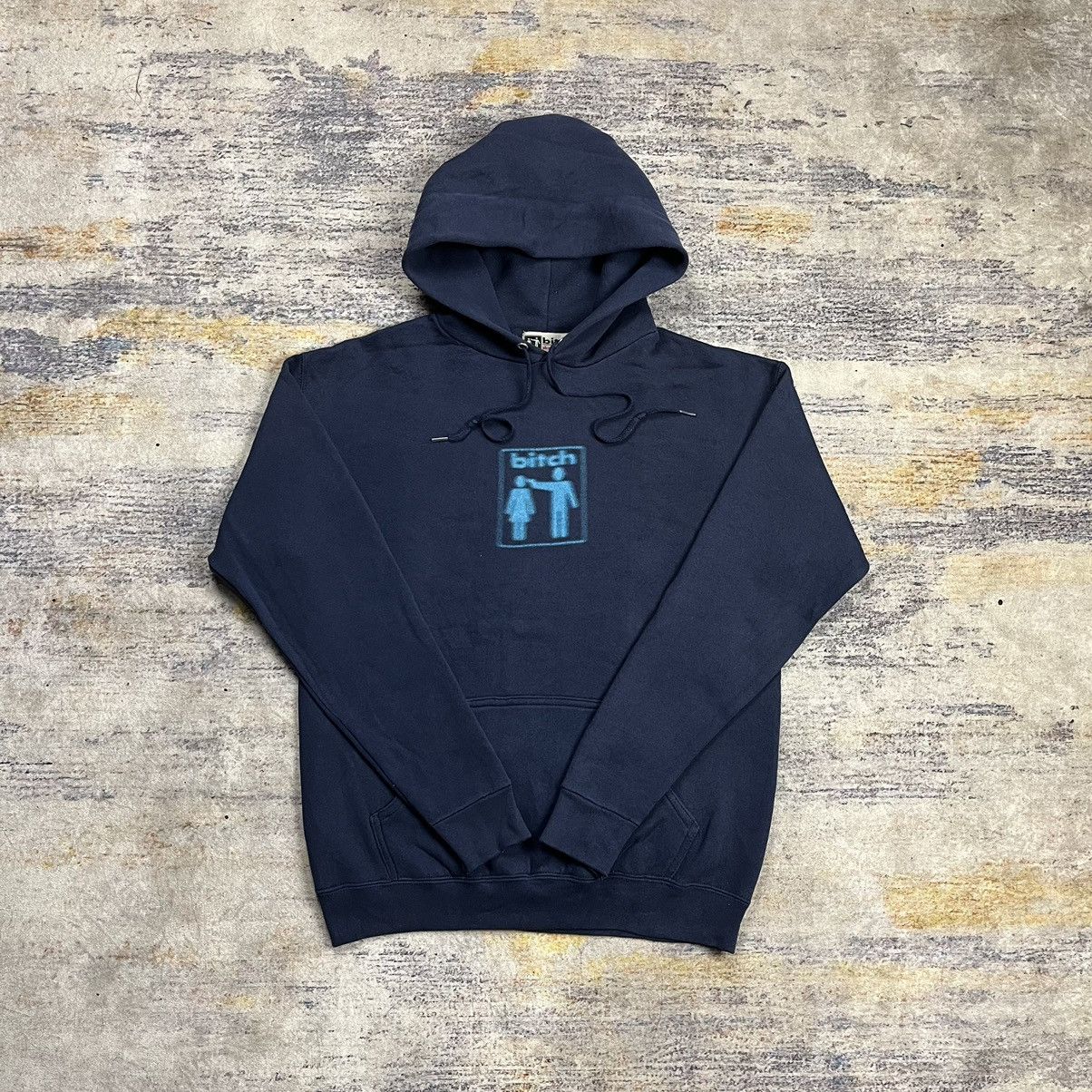 Hook-Ups Very Rare Vintage 90s Bitch Skateboards blurred logo hoodie Size US S / EU 44-46 / 1 - 6 Thumbnail