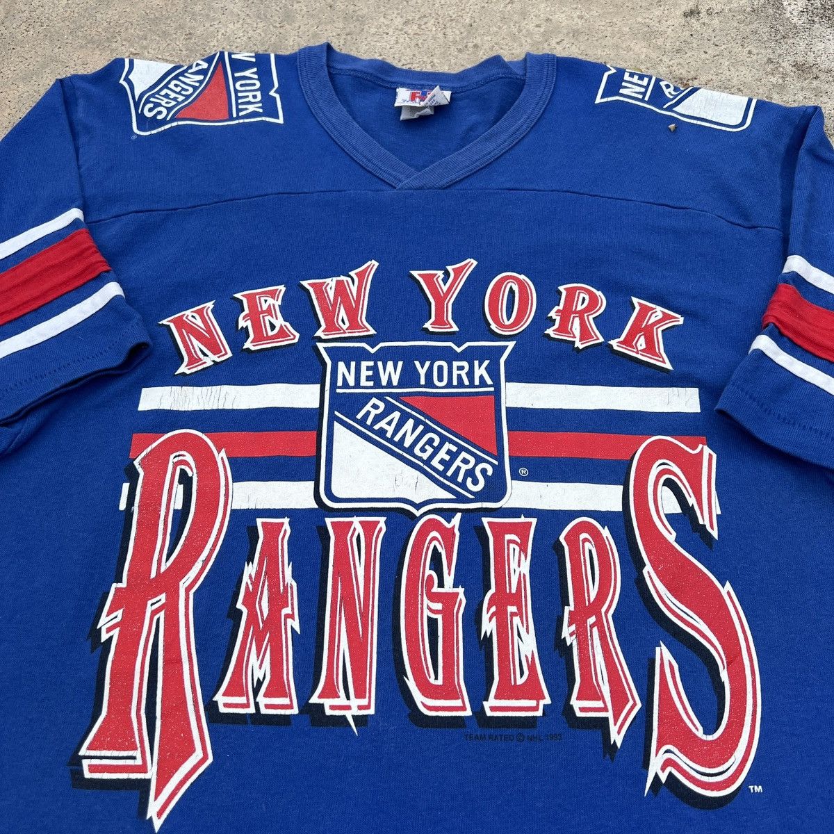 NHL Vintage 90s 1993 NHL New York Rangers Tee Size US M / EU 48-50 / 2 - 3 Thumbnail