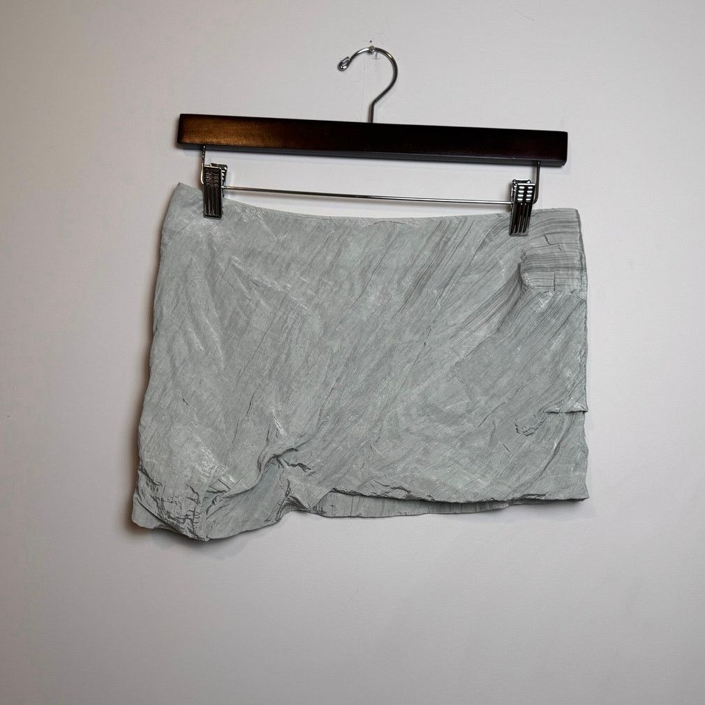 SSENSE OPEN YY Crinkled Gather Mini Skirt - Size S Size 26" / US 2 / IT 38 - 4 Thumbnail