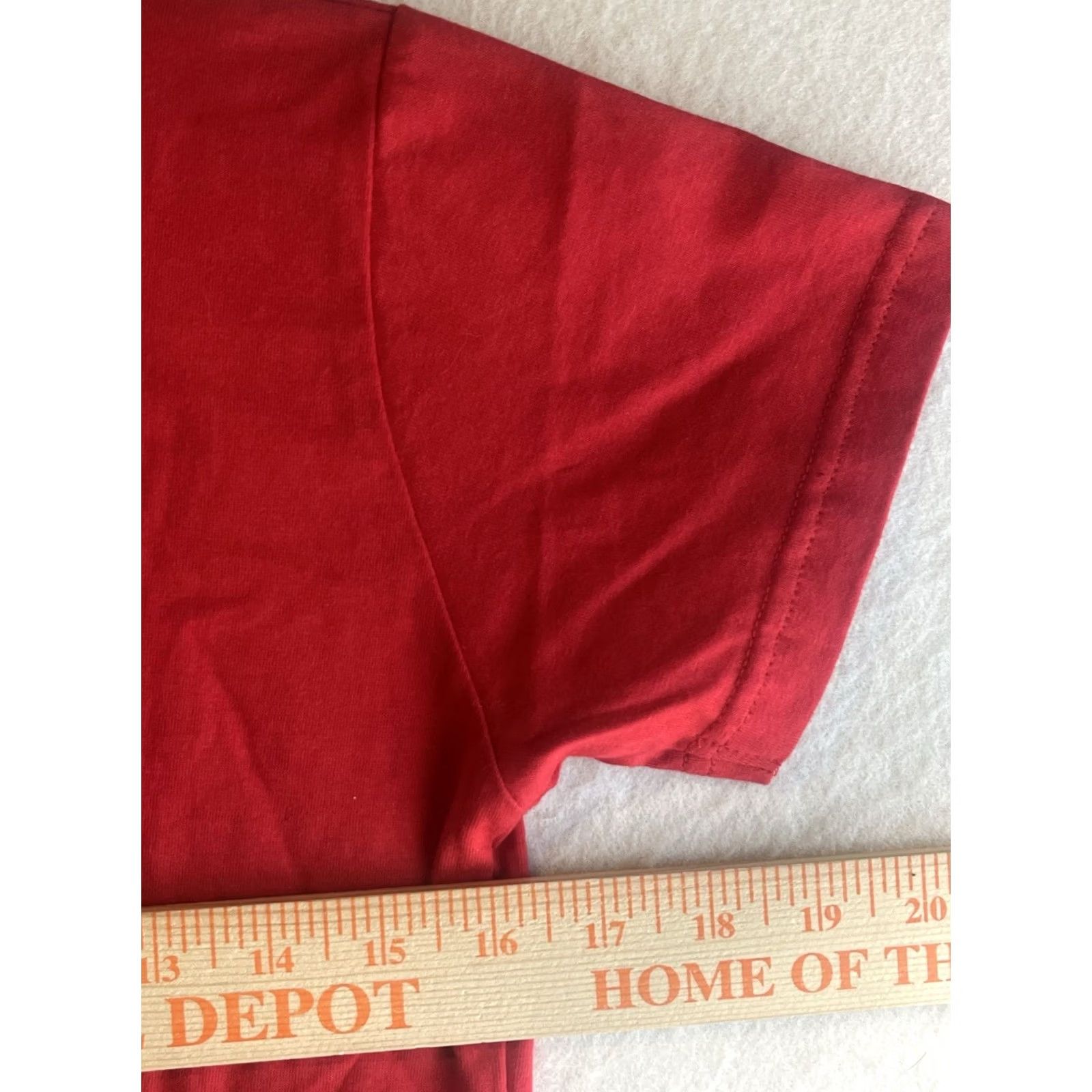 Vintage Splash Arts T-Shirt Woman Red Small V-Neck Short Sleeve Cotton Canvas NWT Promoline Cross Country Switzerland Size S / US 4 / IT 40 - 3 Thumbnail