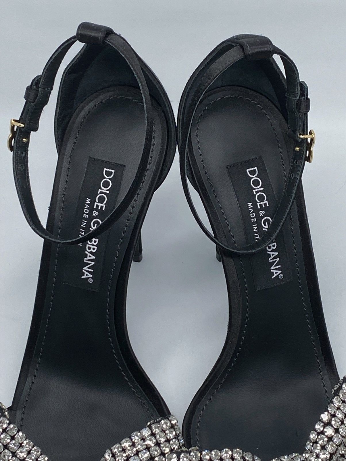 Dolce & Gabbana Dolce&Gabbana 100MM Crystal-Embellished Bow Sandals size 39 Size US 9 / IT 39 - 14 Thumbnail