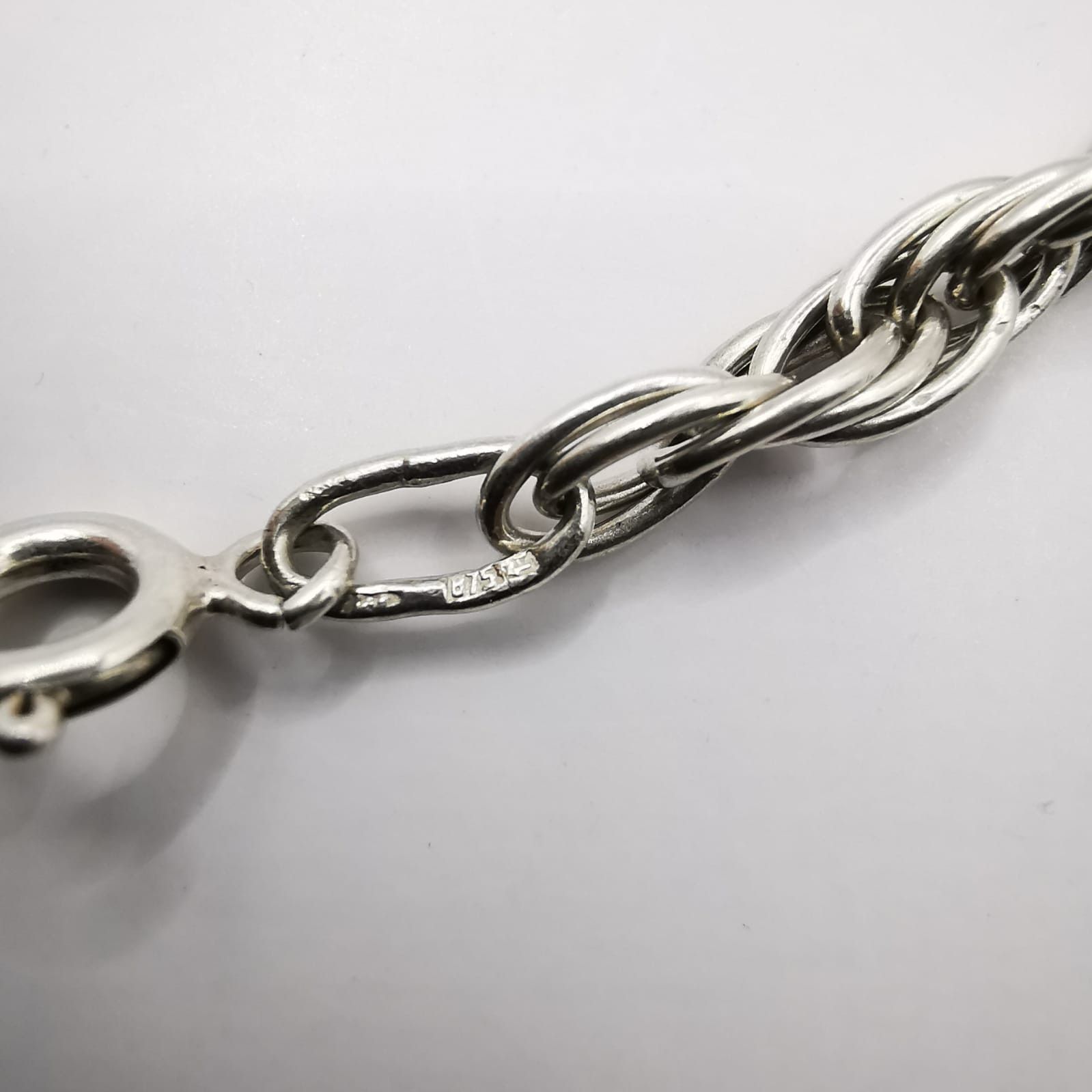 Vintage Vintage Fine necklace Chain, 875 Silver, Signed 20g Size ONE SIZE - 2 Thumbnail