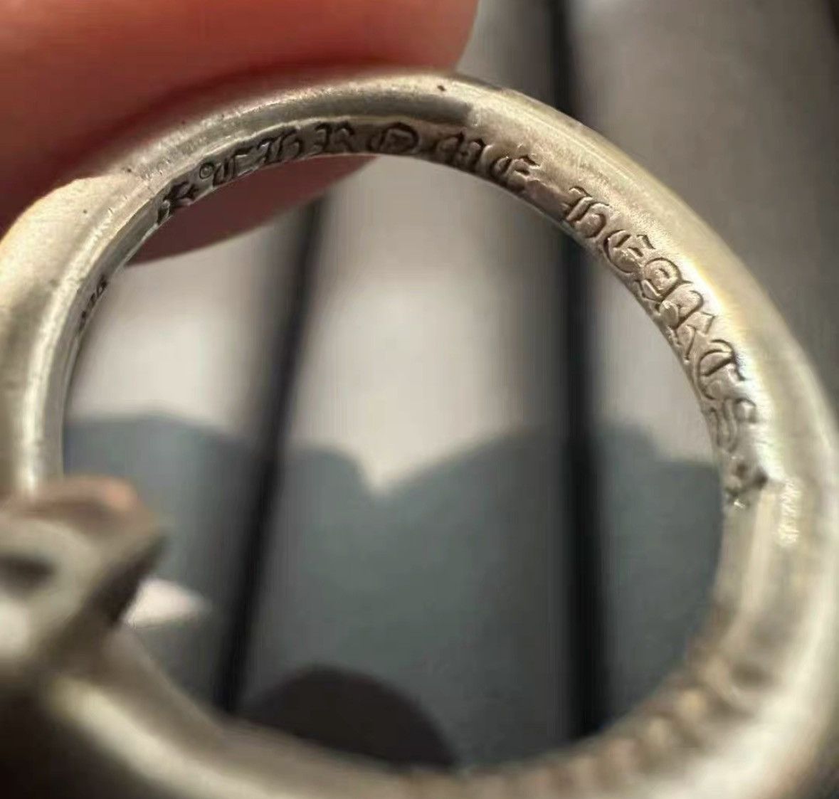 Chrome Hearts Chrome Hearts Silver Diamond Nail Ring. Size ONE SIZE - 5 Thumbnail
