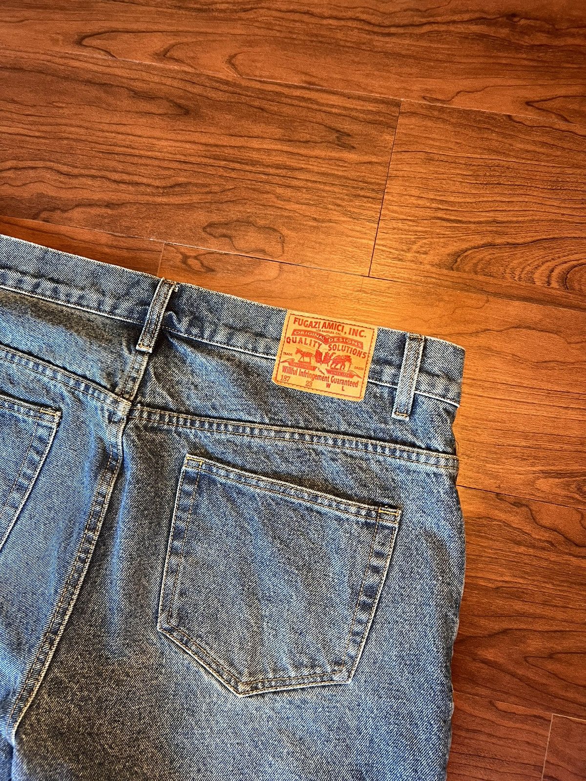 Fugazi Fugazi Chain Splatter Jeans Dark Washed XL Size US 36 / EU 52 - 8 Thumbnail
