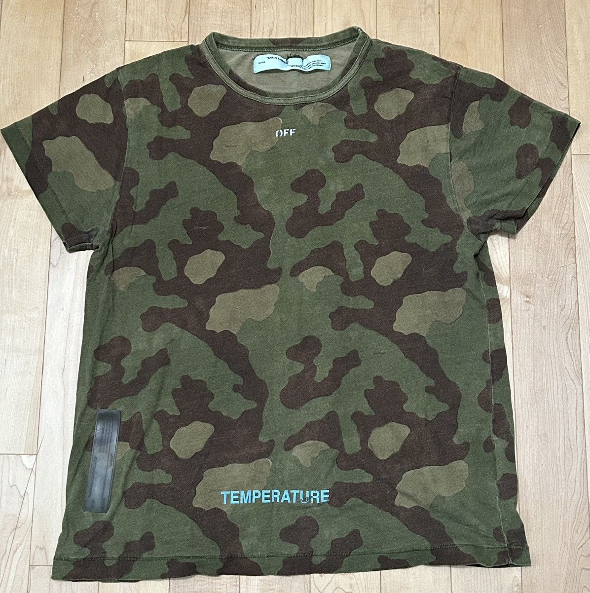 Off-White Off White Camo Temperature T-Shirt Size US XS / EU 42 / 0 - 1 Thumbnail