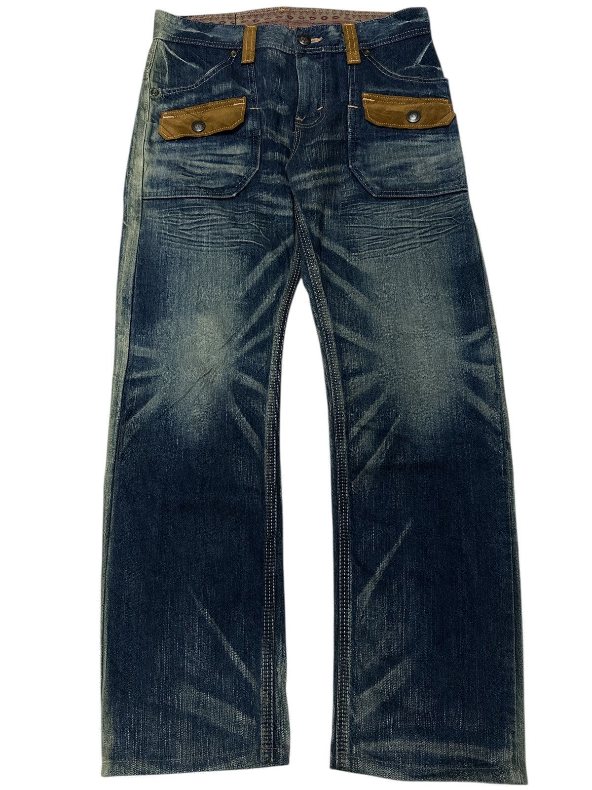 Japanese Brand Vintage Edwin Bushpant Native Style . Size US 34 / EU 50 - 1 Thumbnail