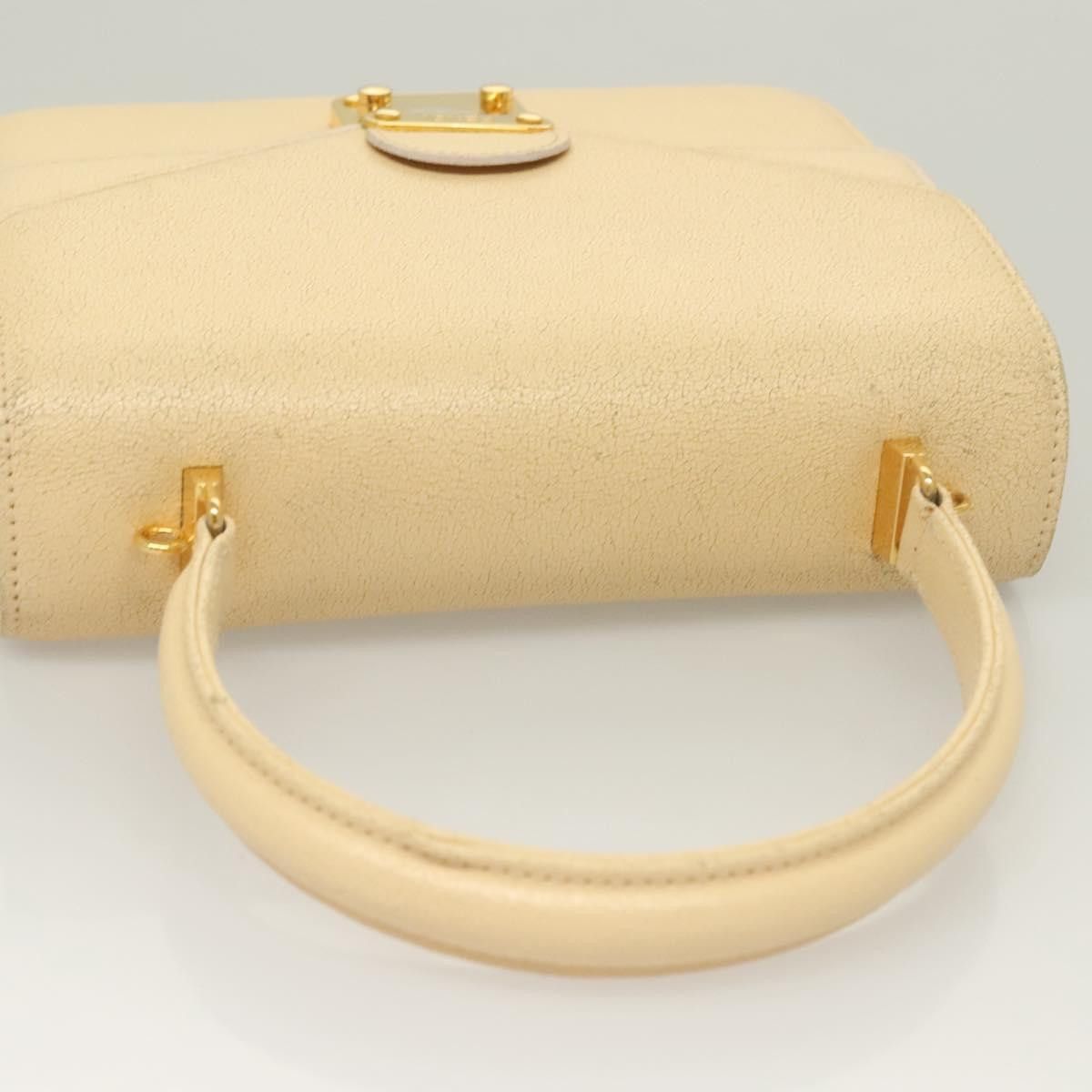 Fendi FENDI Zucca Canvas Hand Bag Canvas Leather Beige Gold Size ONE SIZE - 6 Thumbnail