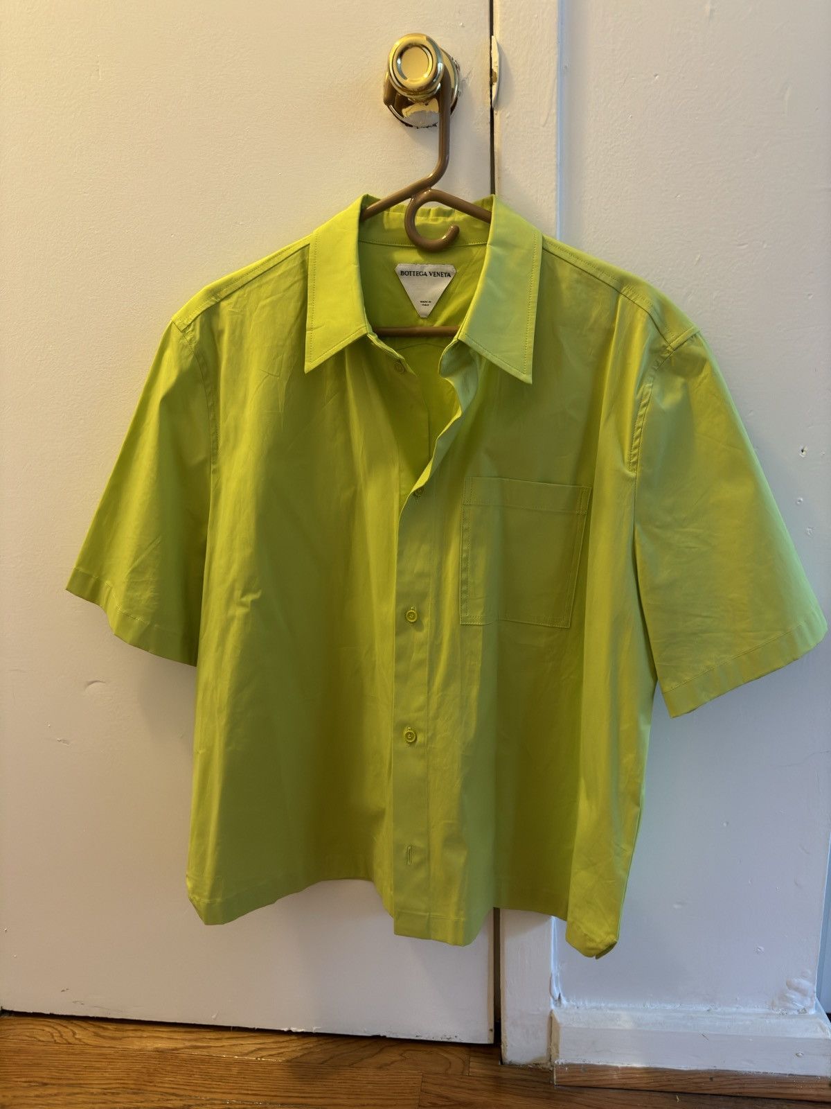 Bottega Veneta Bottega Veneta Short Sleeve Button Up Size US M / EU 48-50 / 2 - 1 Thumbnail