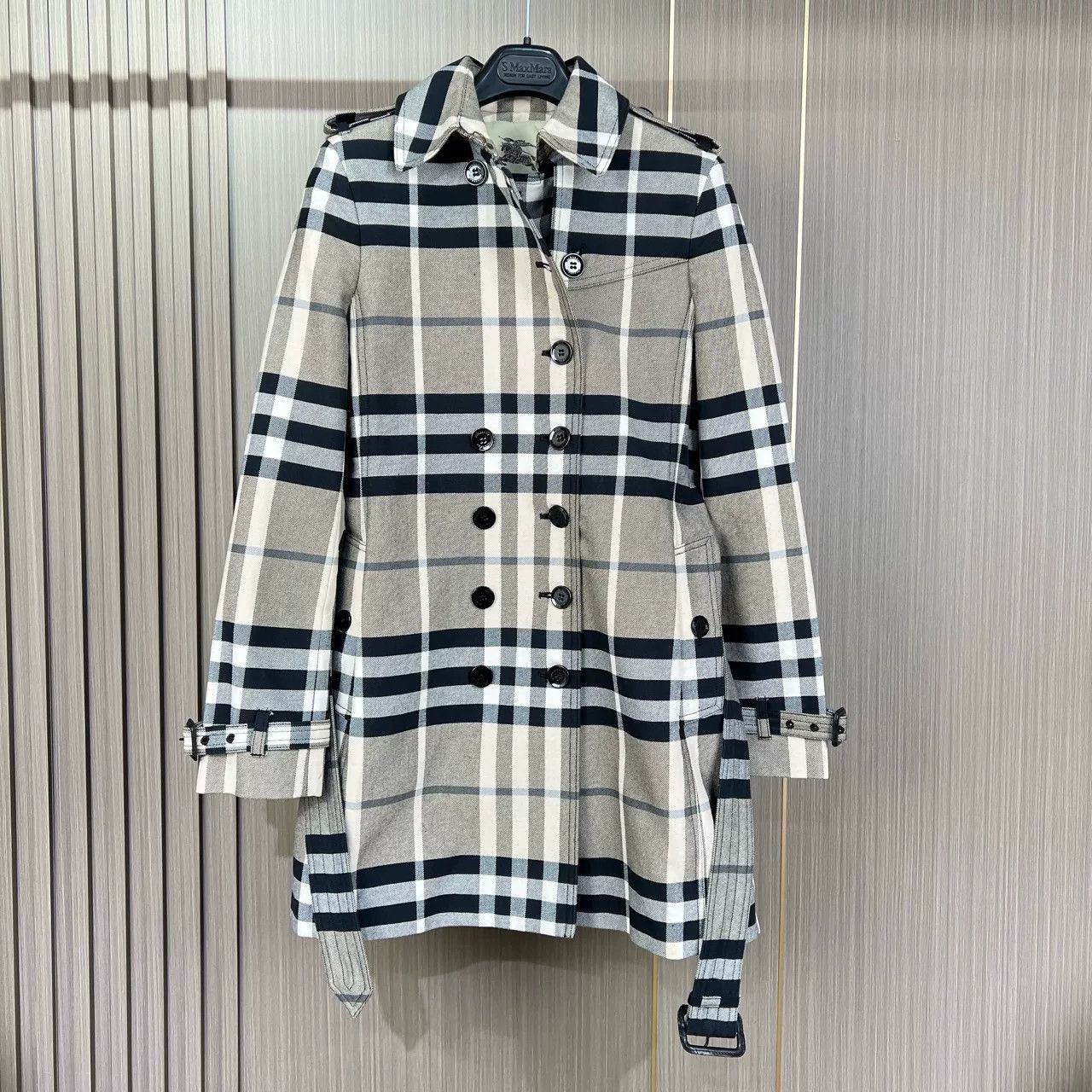 Burberry Burberry Check Print Trench Coat Size XXS / US 00 / IT 34 - 1 Thumbnail
