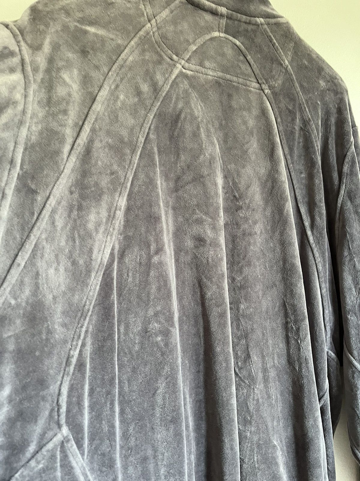 Sean John × Vintage Vintage Sean John Velour Jacket Zip Up Gray Y2K Size US XL / EU 56 / 4 - 11 Thumbnail