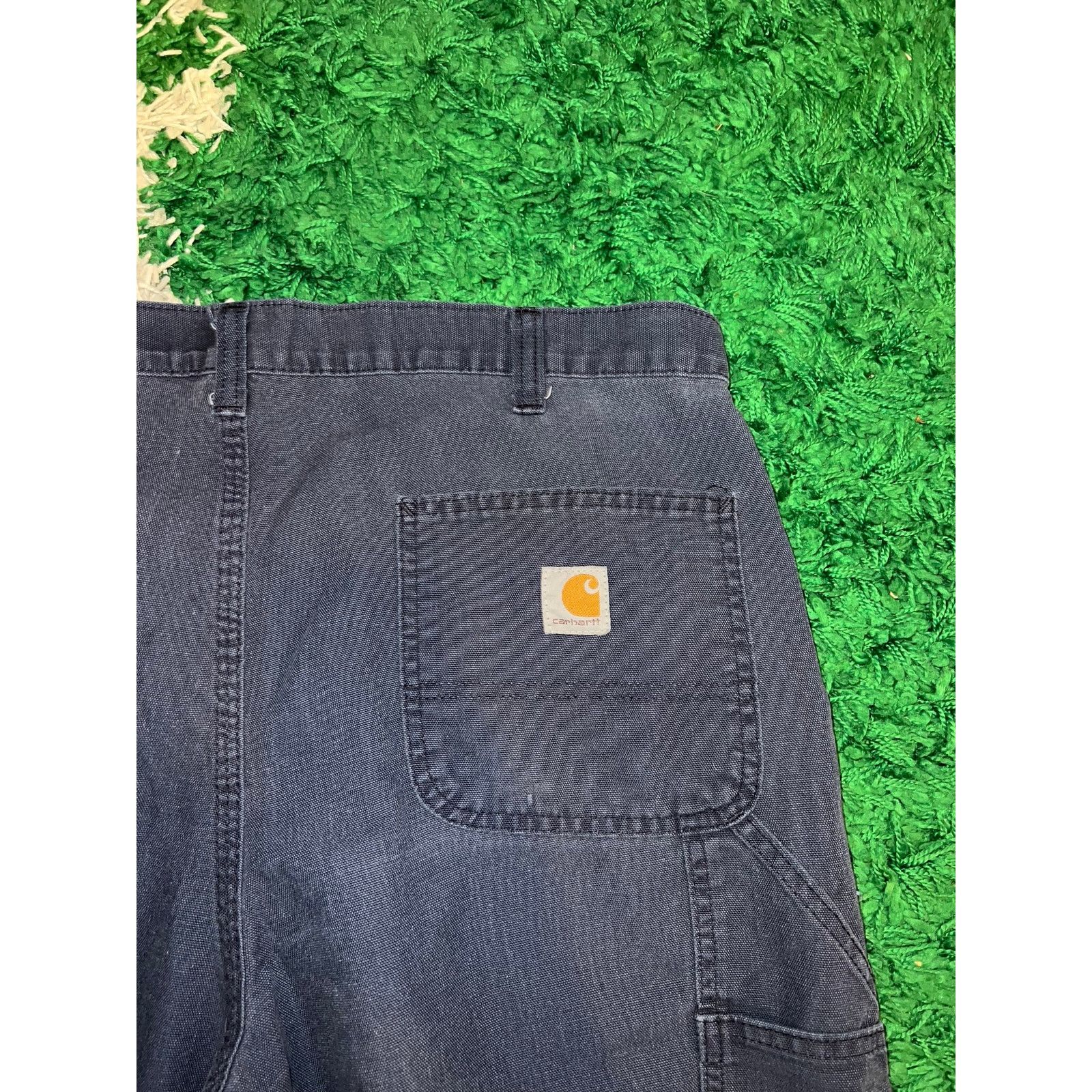 Carhartt Y2K Carhartt Dungaree Fit Blue Bottoms Pants Work Wear 38x32 Size US 38 / EU 54 - 7 Thumbnail