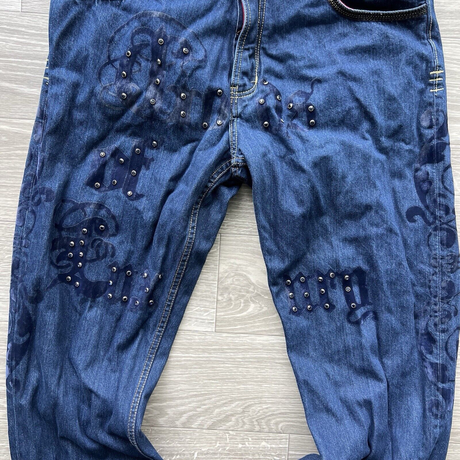 Other Vintage CROWN HOLDER Y2K Baggy Emo Grunge Jeans Size US 40 / EU 56 - 7 Thumbnail
