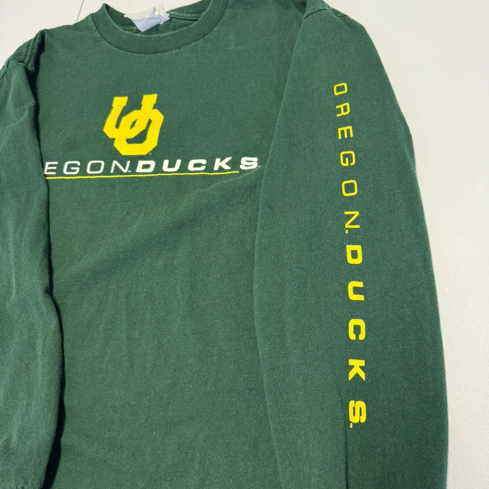 Vintage Vintage University of Oregon T Shirt Mens XL Green Long Slee Size US XL / EU 56 / 4 - 5 Thumbnail