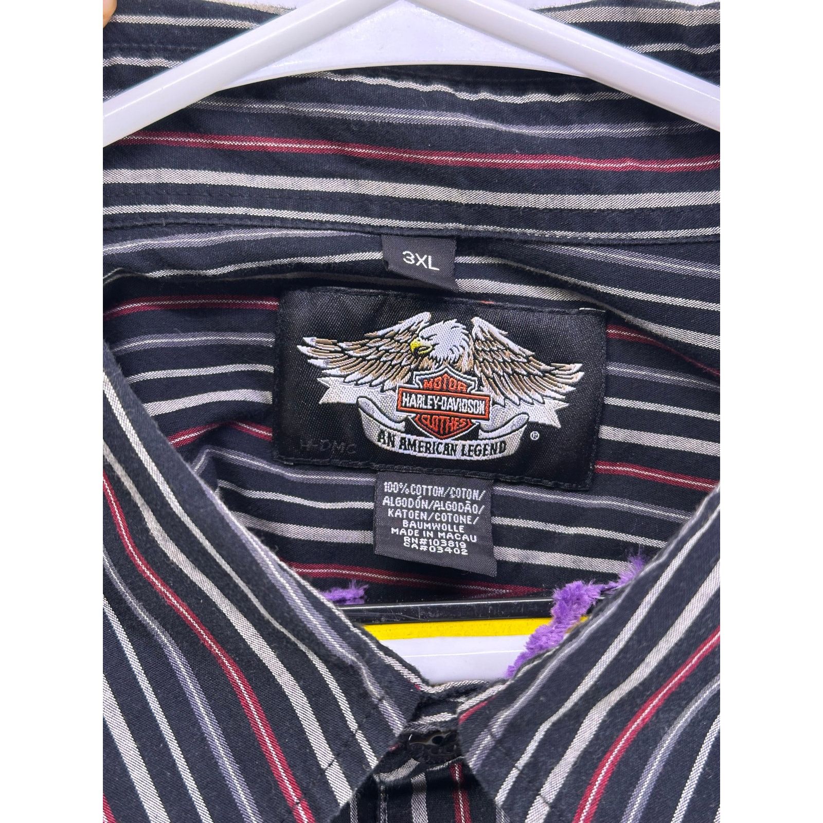 Harley Davidson Harley Davidson Striped Button Shirt Long Sleeve Size 3xl Size US XXL / EU 58 / 5 - 6 Thumbnail