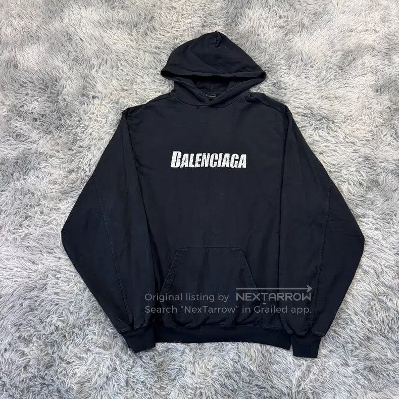 Balenciaga Balenciaga Destroyed Hoodie Size US XXS / EU 40 - 1 Thumbnail