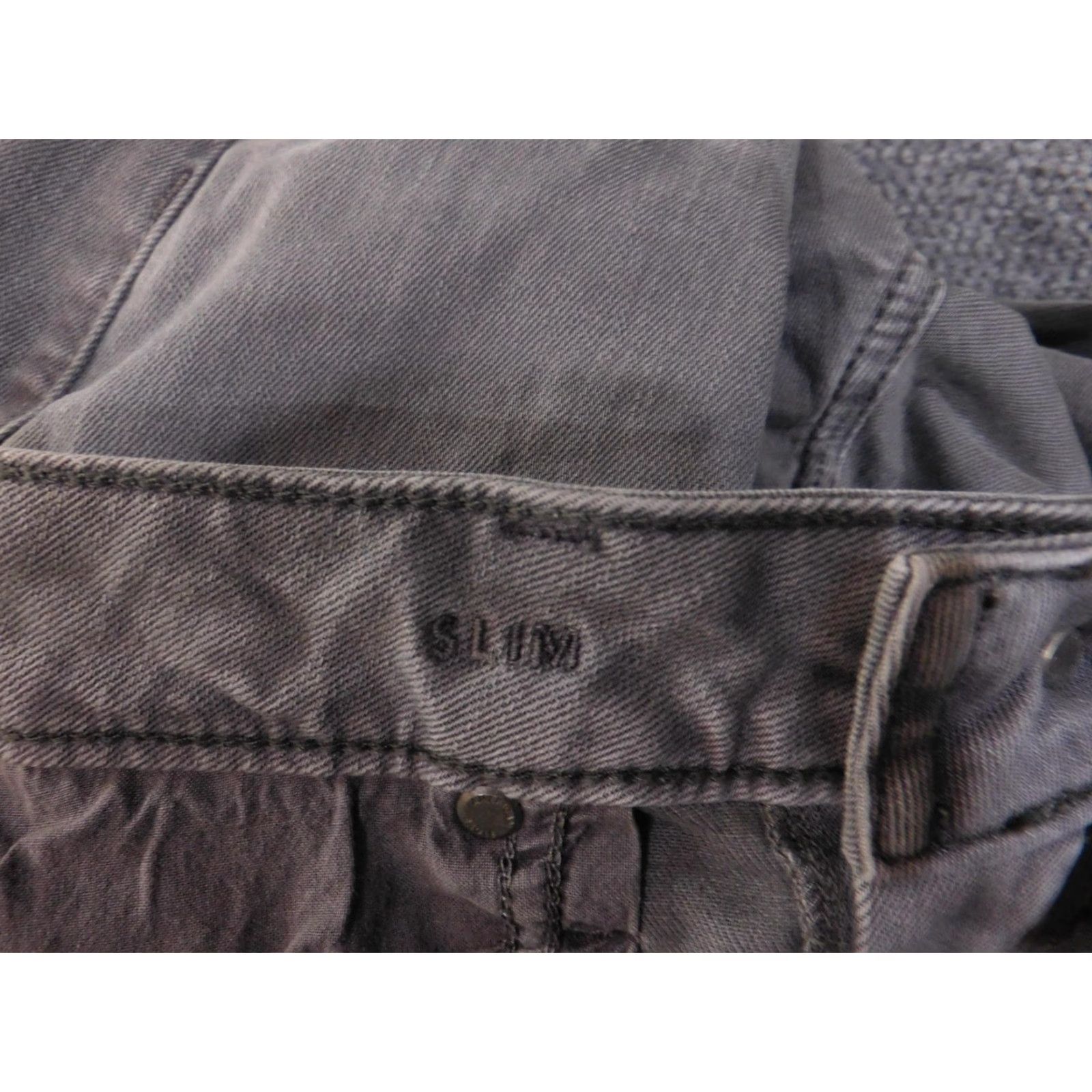 Vintage American Eagle Jeans 30x30 Gray Slim Next Level Flex Stretch Denim Casual Mens Size US 30 / EU 46 - 6 Thumbnail