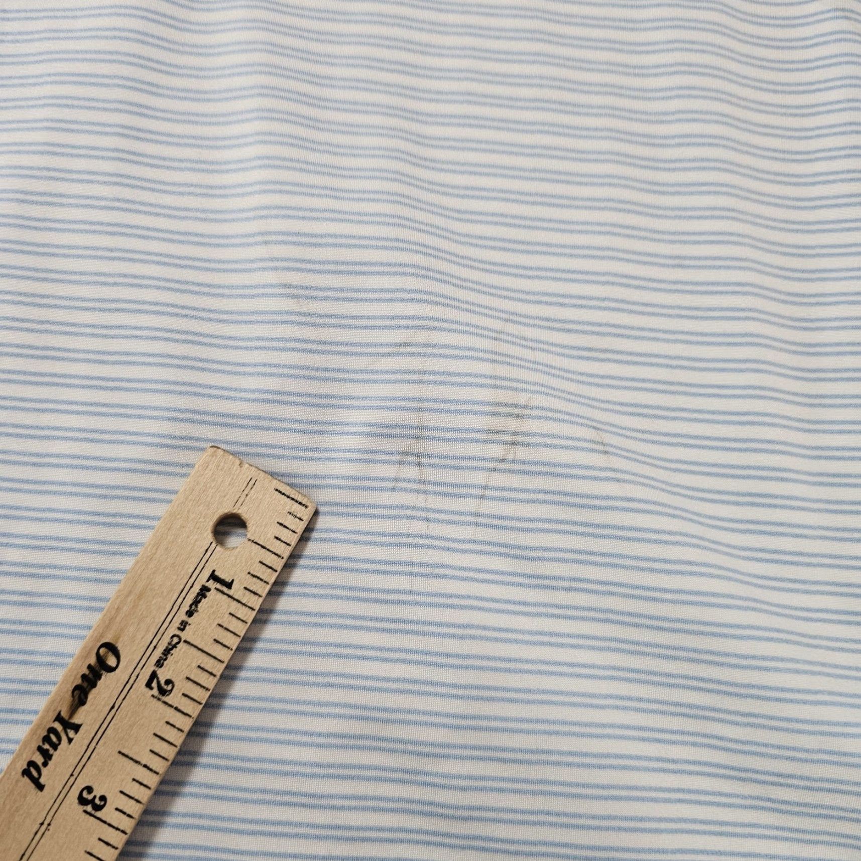 Vintage Stitch Polo Shirt Mens Large Light Blue White Stripe Performance Golf Stretch Size US L / EU 52-54 / 3 - 7 Thumbnail
