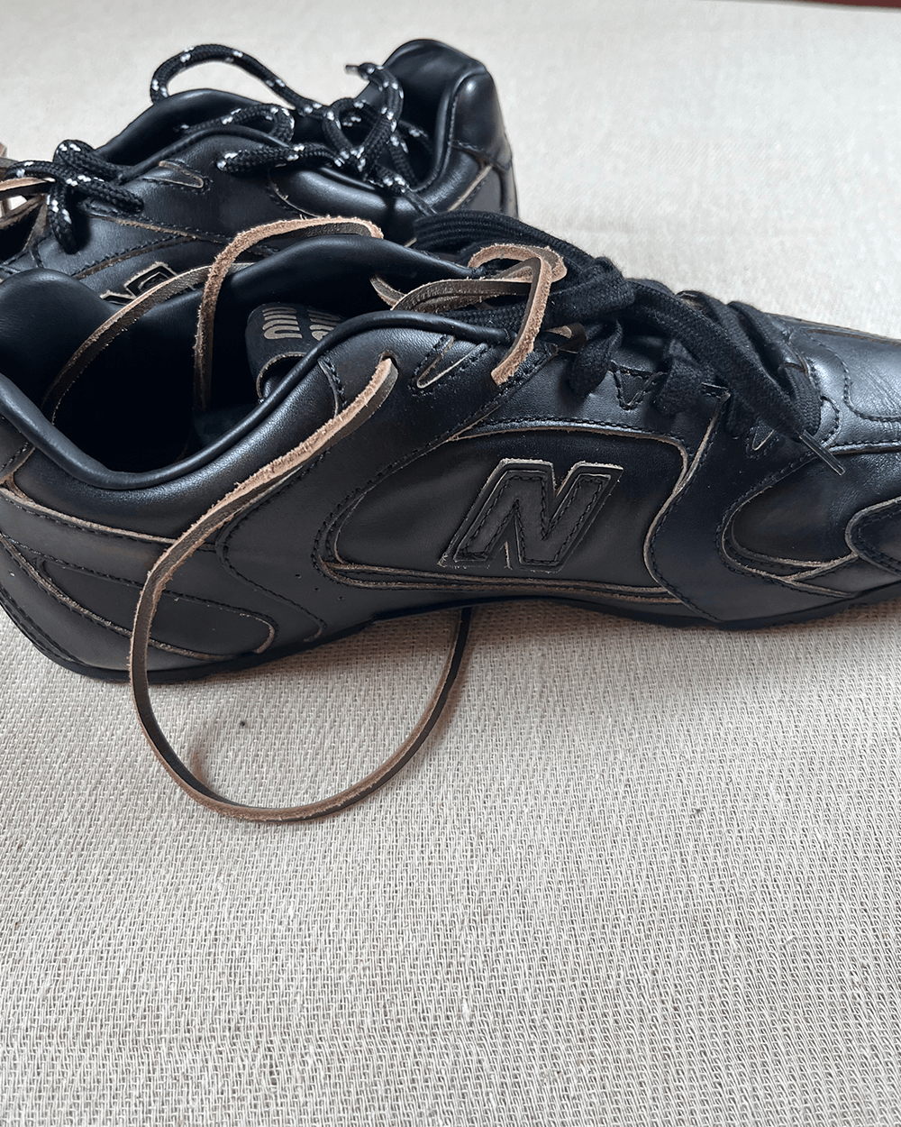 Miu Miu × New Balance Miu Miu x New Balance 530 SL Black Leather trainers Size US 8.5 / EU 41-42 - 6 Thumbnail