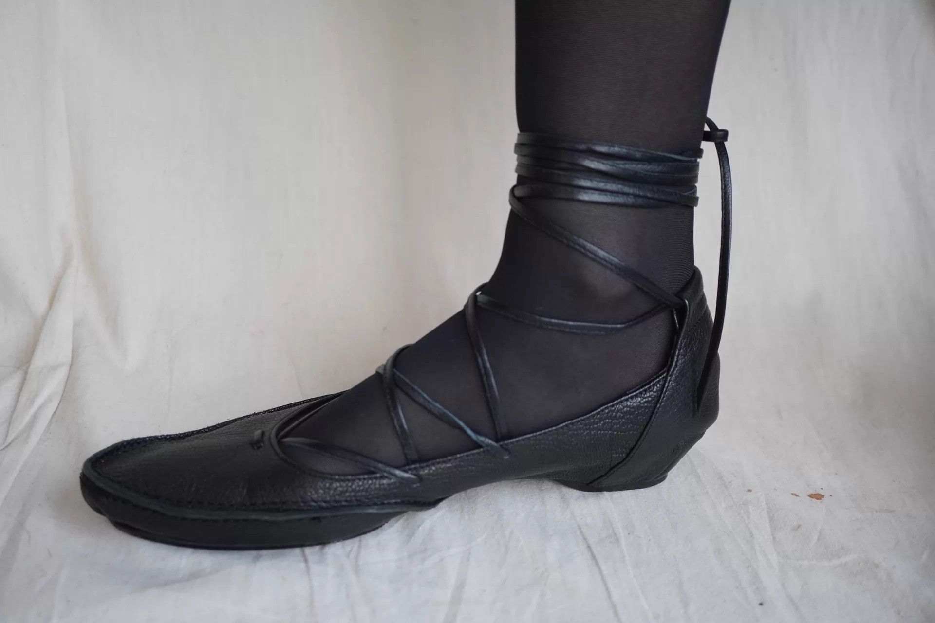 Y's Y's 2000s Structured Strappy Flats 36-36.5 Size US 5.5 / IT 35.5 - 8 Thumbnail
