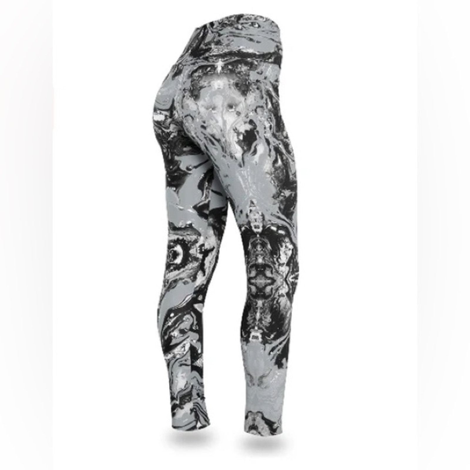 Zubaz ZUBAZ NFL WOMEN'S OAKLAND RAIDERS TEAM SWIRL LEGGINGS NWT Size 25" / US 0 / IT 36 - 2 Thumbnail