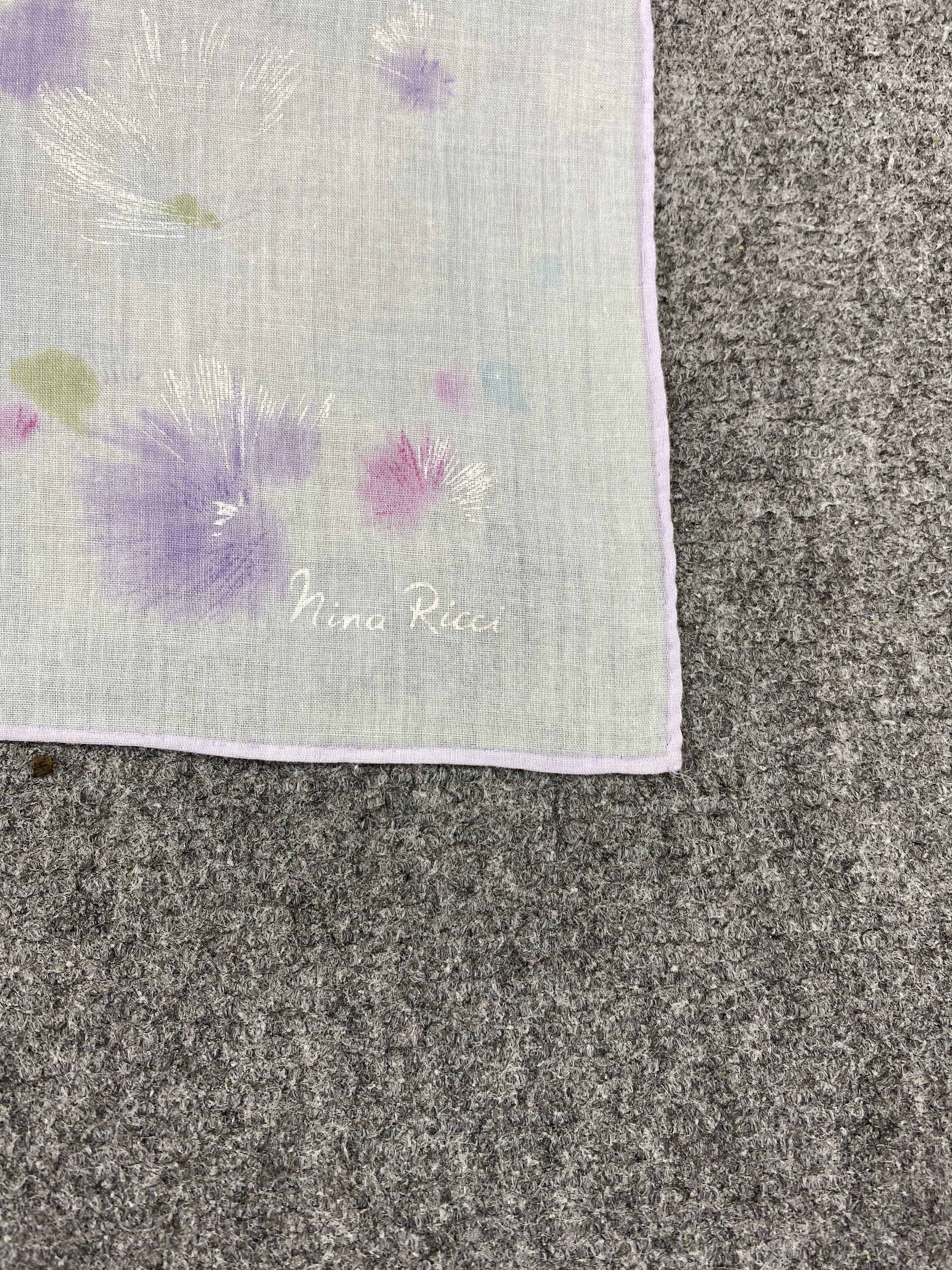 Vintage Nina Ricci Handkerchief / Neckerchief HKC1151 Size ONE SIZE - 5 Thumbnail