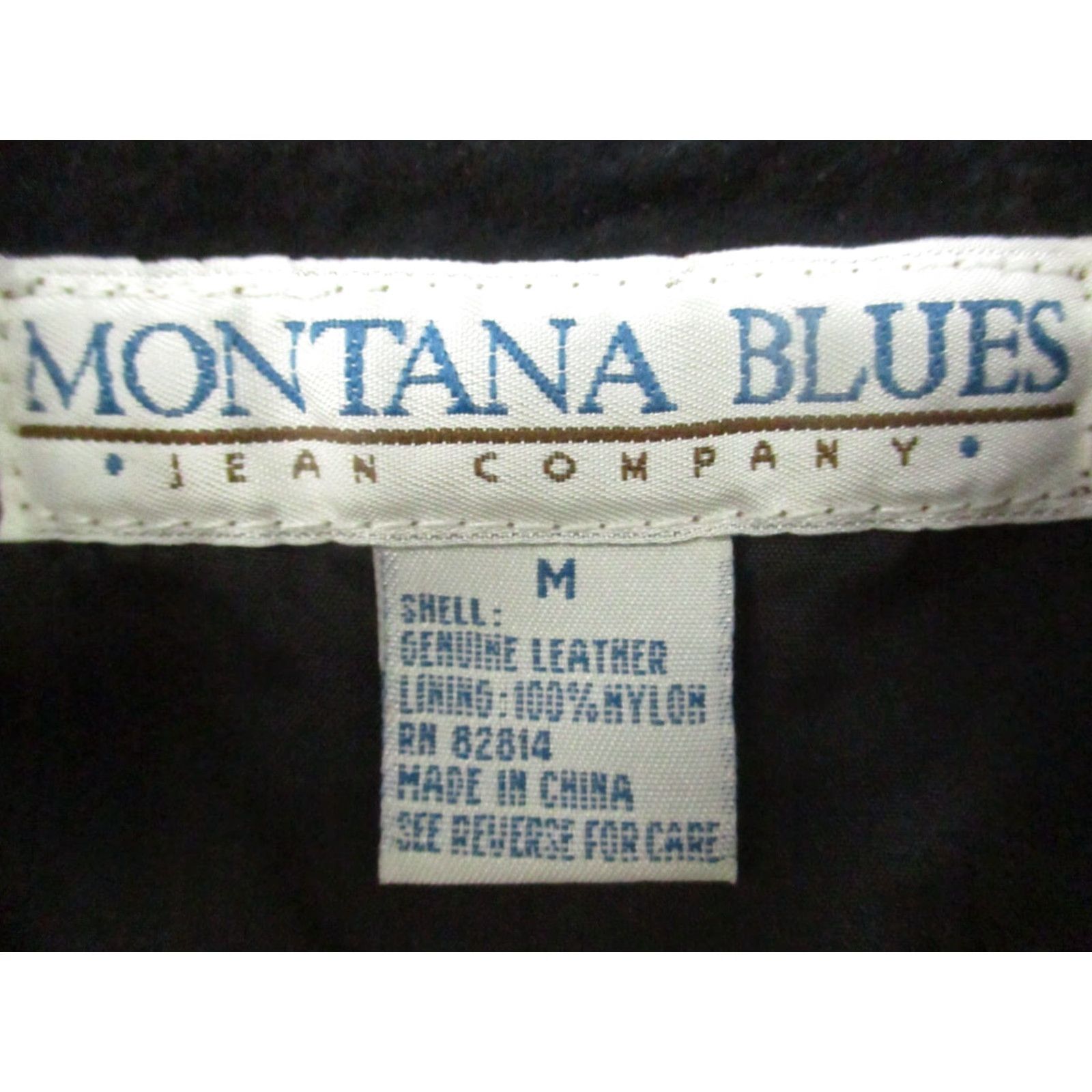 Vintage VINTAGE Montana Blues Vest Womens Medium Black Leather Snap Metal Biker Size M / US 6-8 / IT 42-44 - 2 Thumbnail