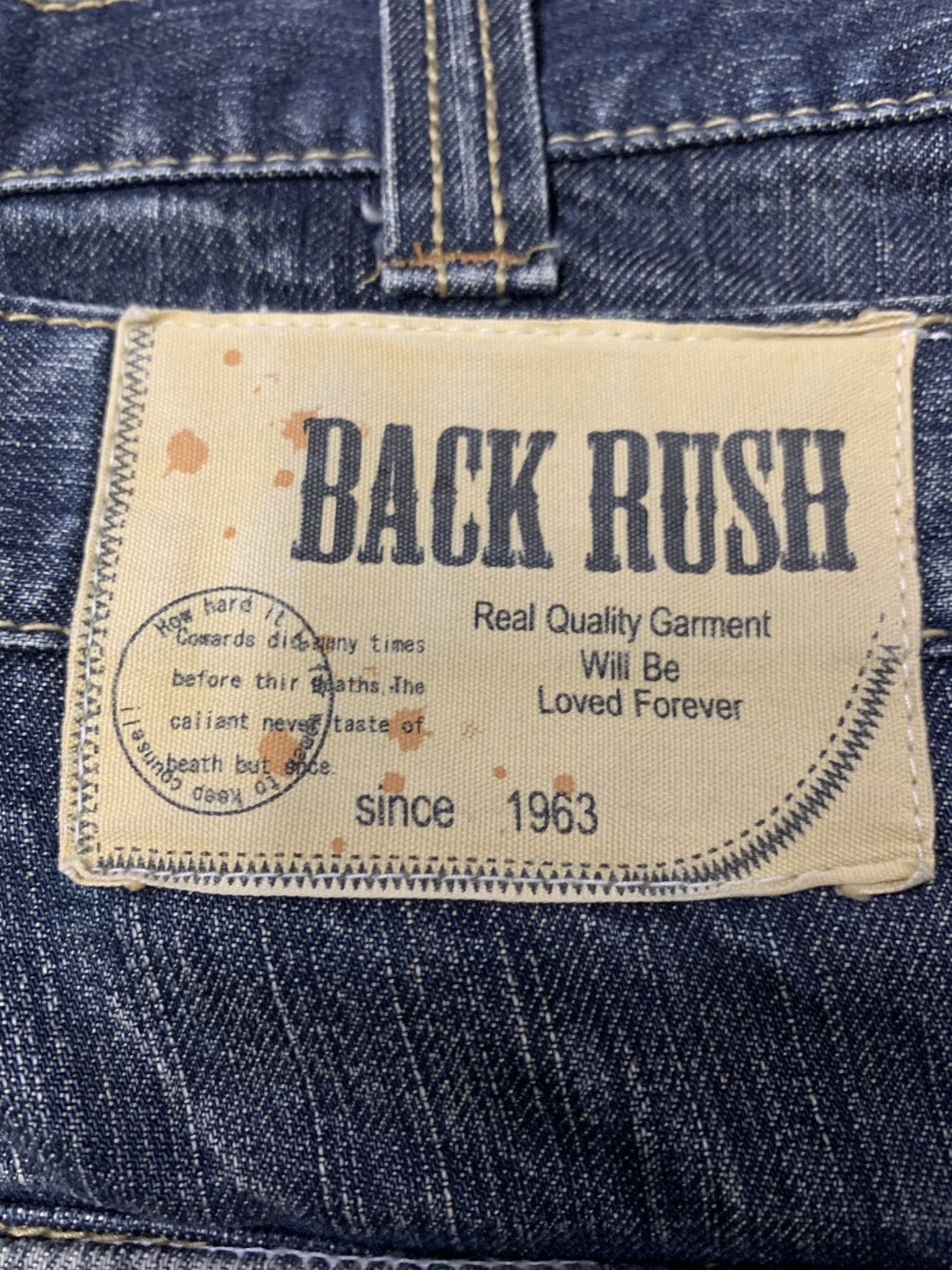 Japanese Brand × Vintage Vintage BACK RUSH Double Waist Clawmark Distressed Jean Size US 34 / EU 50 - 10 Thumbnail