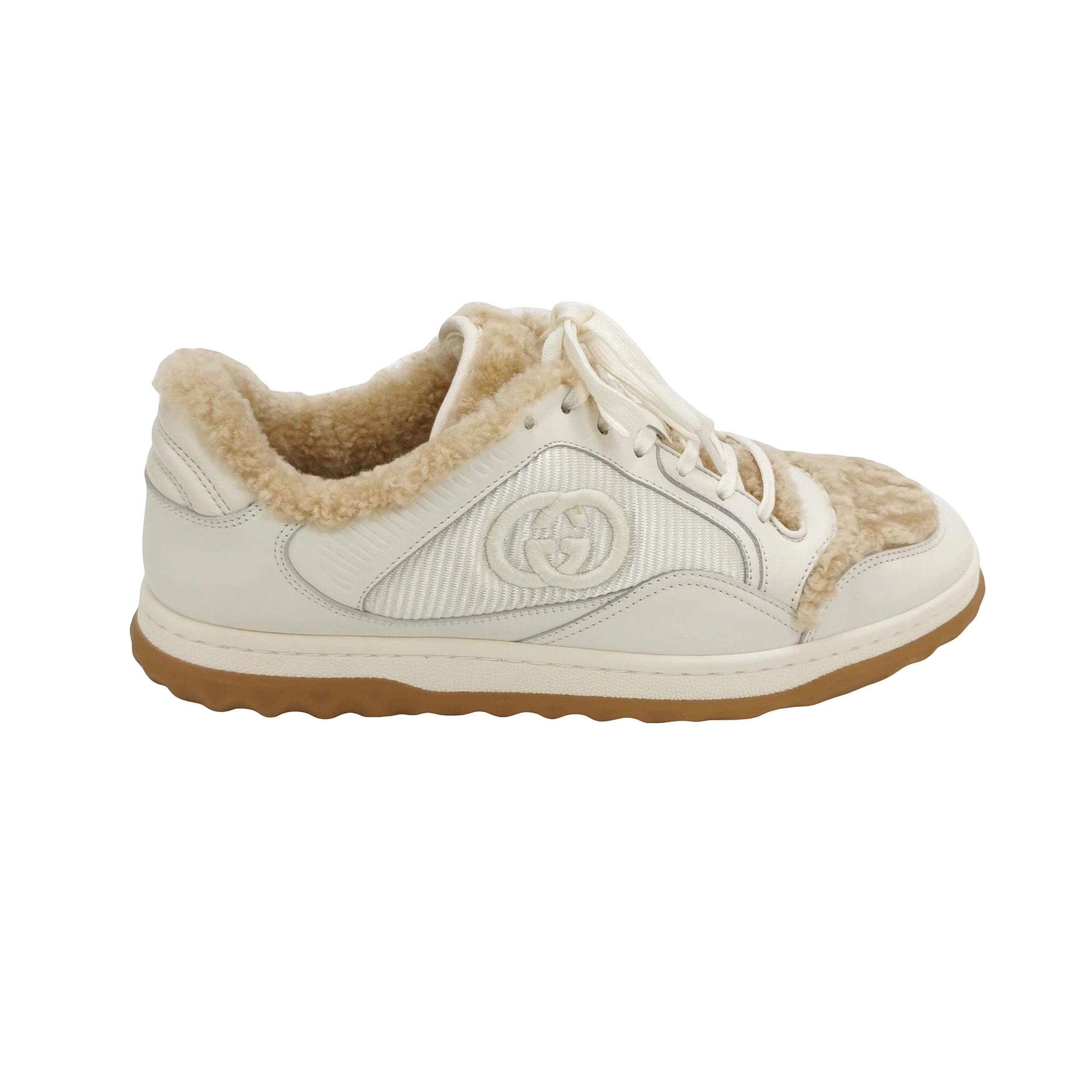 Gucci Gucci Shearling-Trim MAC80 Sneakers Size 41.5 Size US 8 / EU 41 - 1 Thumbnail
