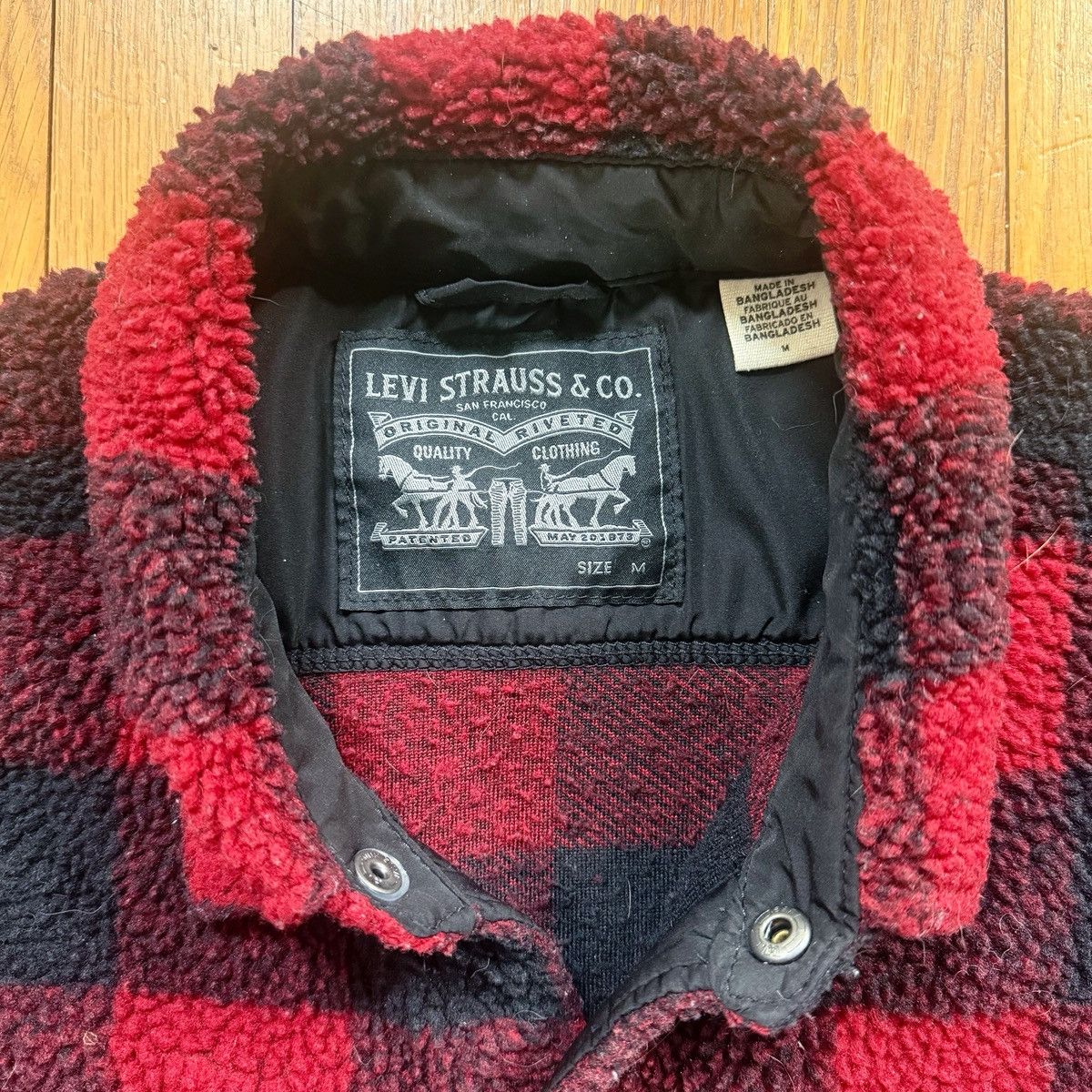 Levi's Levi's Buffalo Plaid Sherpa Flannel Jac-shirt Jacket Size US M / EU 48-50 / 2 - 3 Thumbnail