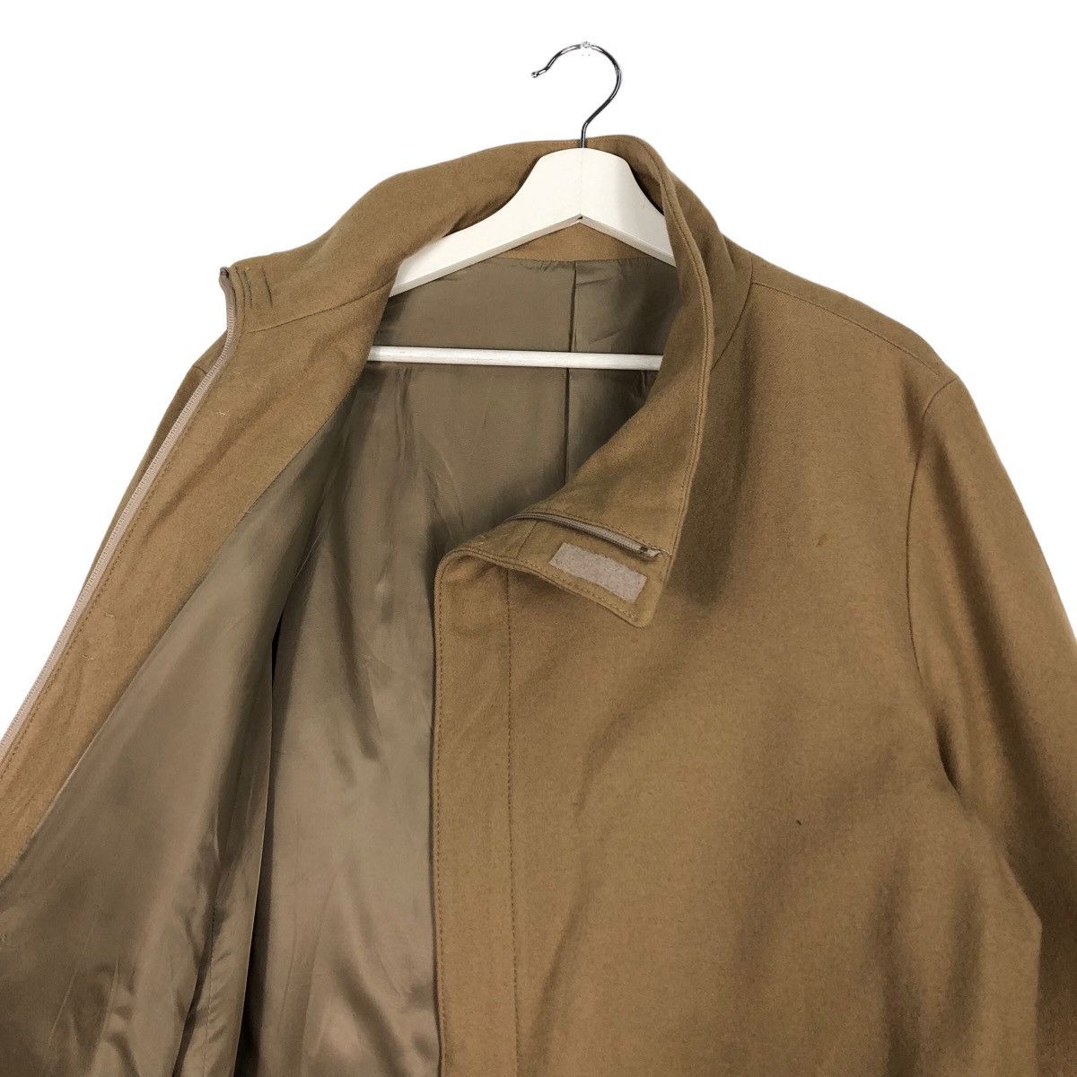 Comme Ca Ism 🔥Rich Brown - Fly Coats Long Jacket Wool Herringbone Size US M / EU 48-50 / 2 - 10 Thumbnail