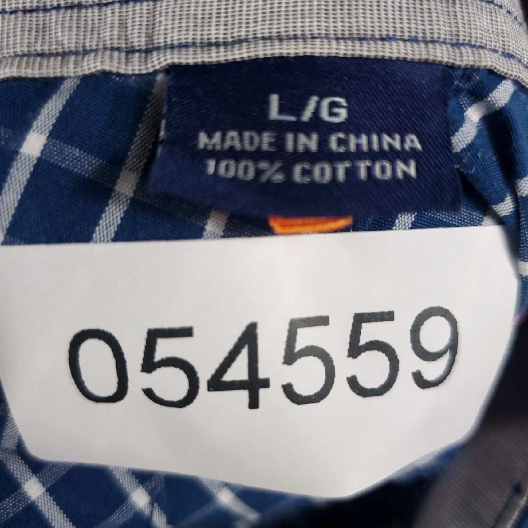 Tommy Bahama Tommy Bahama Shirt Mens Large Blue Check Cotton Button-Up Long Sleeve Size US L / EU 52-54 / 3 - 8 Thumbnail
