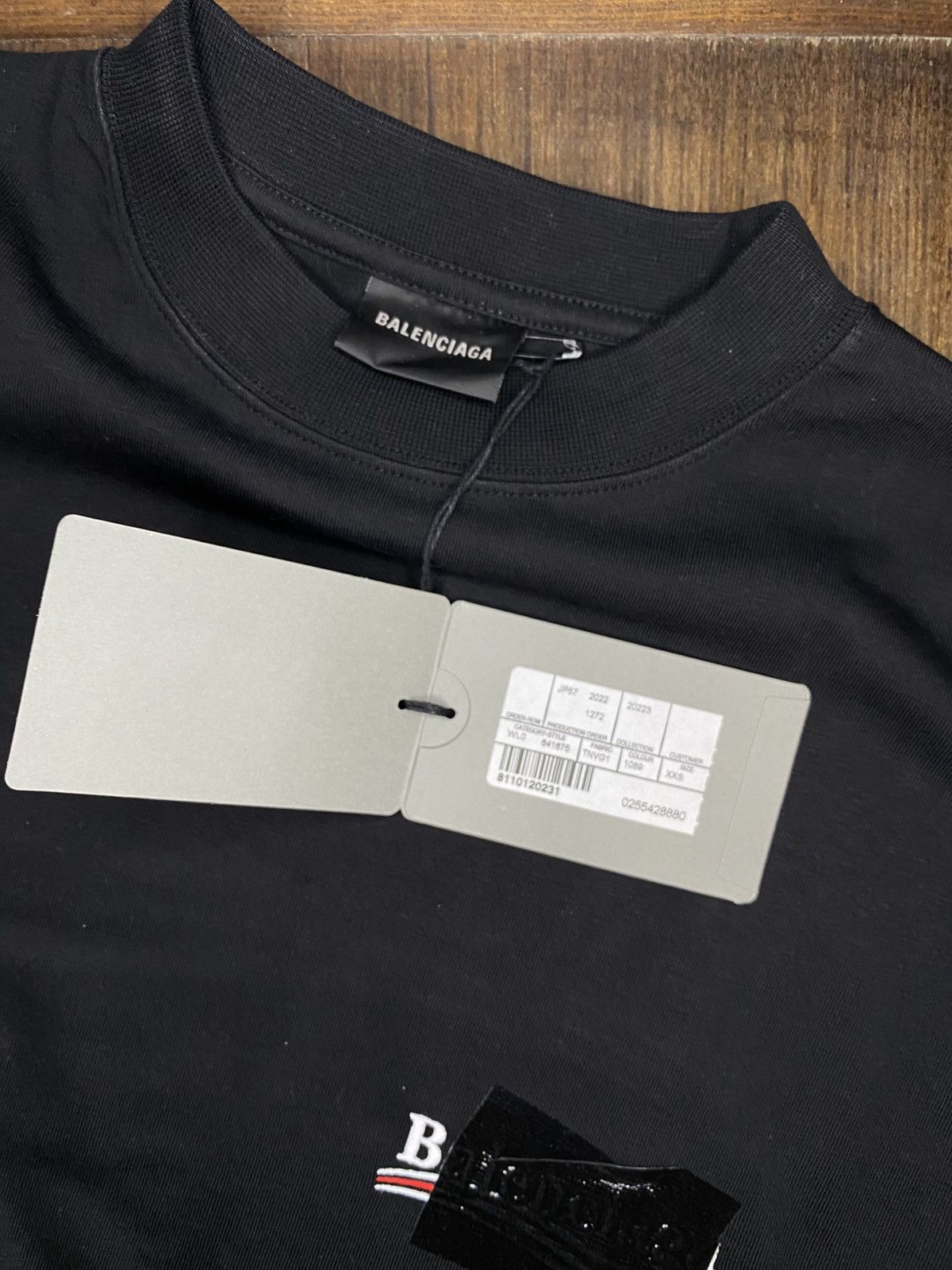 Balenciaga 🔥 BALENCIAGA 🔥 GAFFER T'SHIRT LARGE FIT BLACK WHITE AND RED Size US XXS / EU 40 - 8 Thumbnail