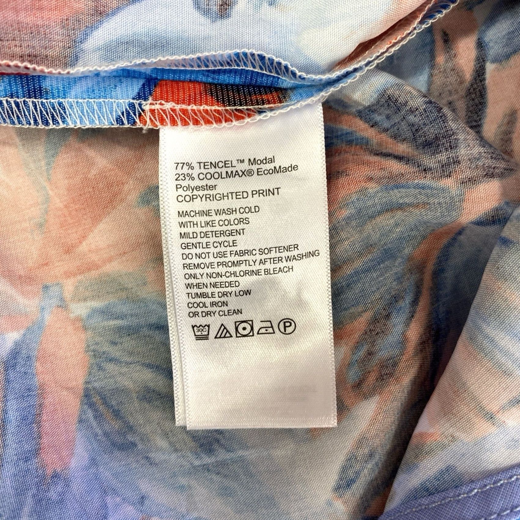 Tommy Bahama Tommy Bahama Shirt XL Mens Button-Up Island Zone Floral Tropical Beach Hawaiian Pattern Multicolor Short Sleeve Collared Size US XL / EU 56 / 4 - 4 Thumbnail