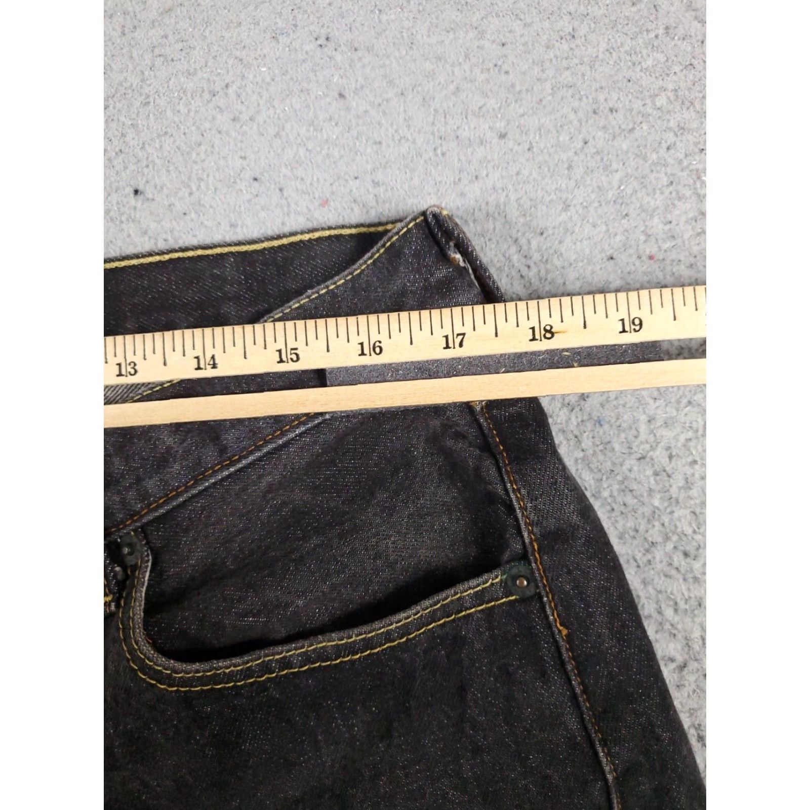 Levi's Levis 501 Jeans Mens 38x32 Gray Button Fly Straight Leg Big & Tall Cotton Size US 38 / EU 54 - 4 Thumbnail