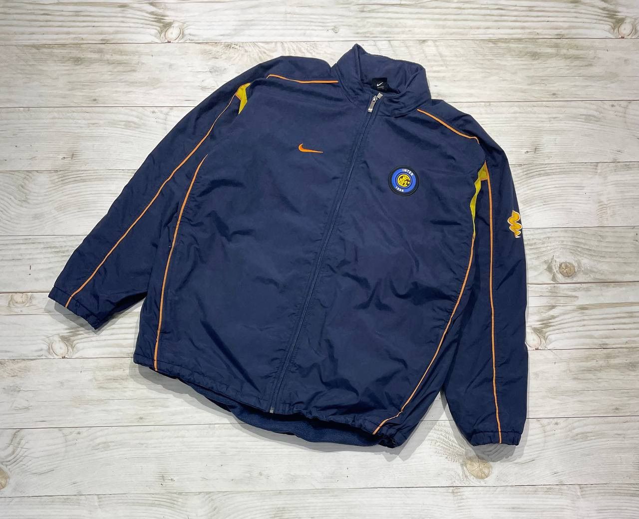 Nike Vintage Nike Inter Milan 2001 2002 Training Jacket Soccer Size US XL / EU 56 / 4 - 1 Thumbnail