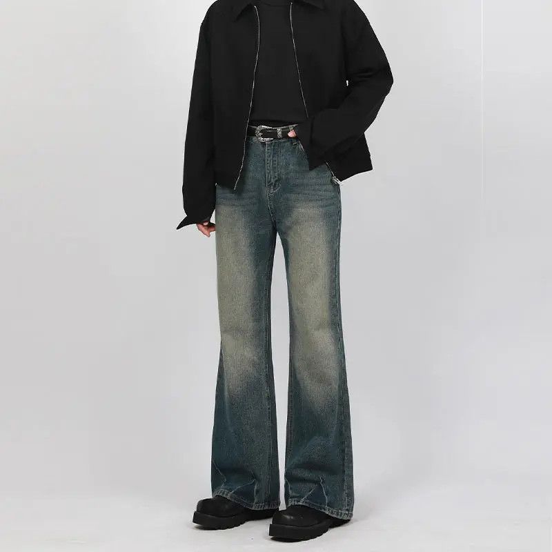 Japanese Brand × Jean Retro loose straight leg micro flared jeans Size US 30 / EU 46 - 4 Thumbnail