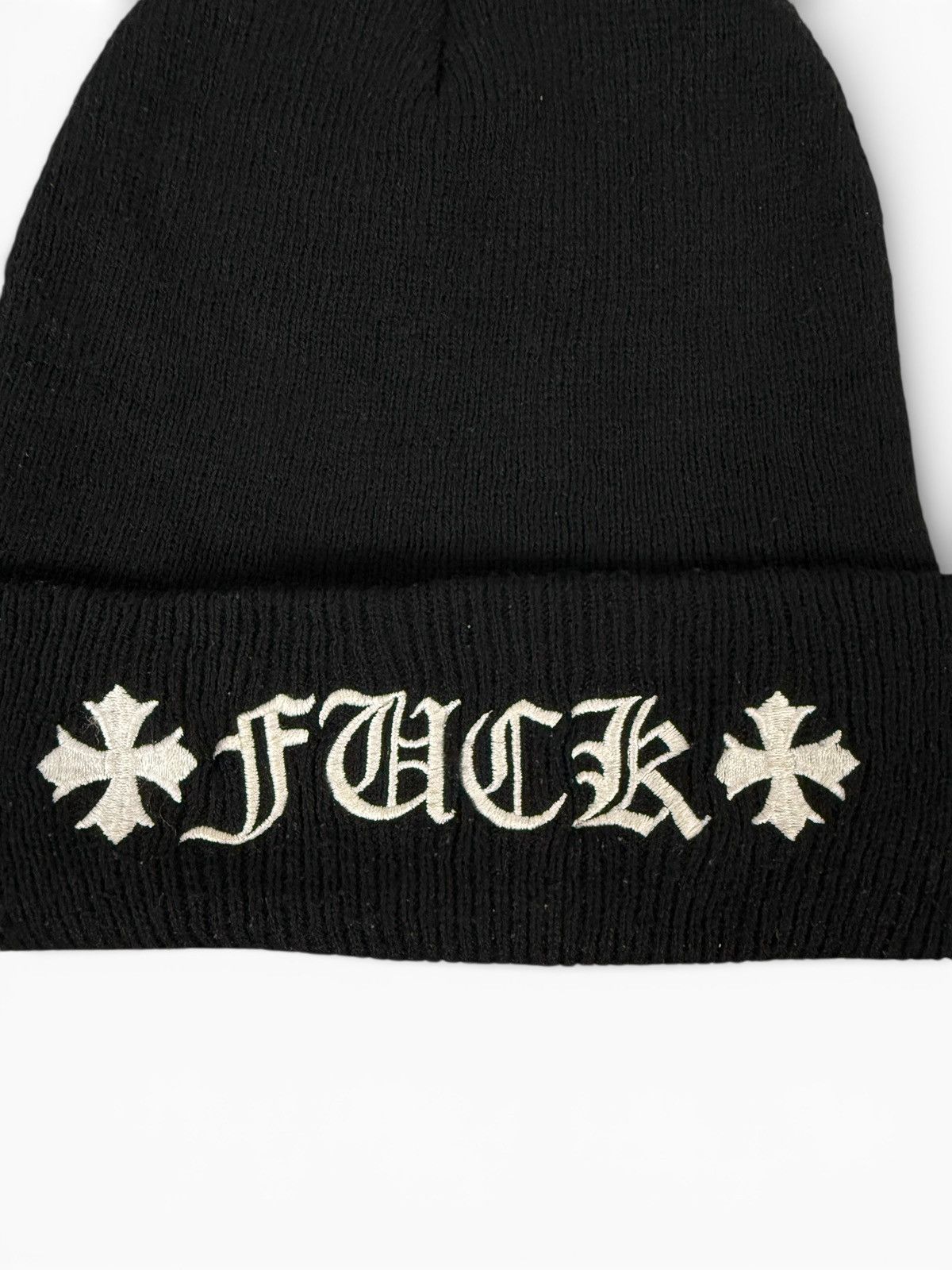 Chrome Hearts Chrome Hearts Vintage FUCK Beanie Size ONE SIZE - 2 Thumbnail