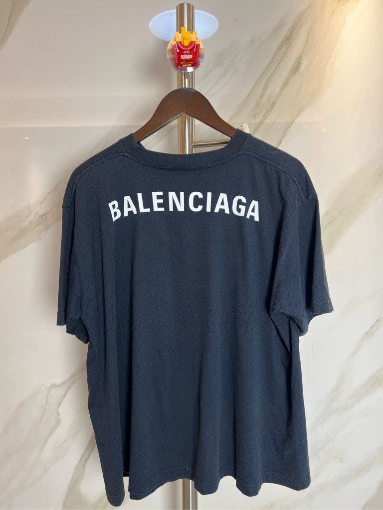 Balenciaga Balenciaga Letter T-shirt with round neck and short sleeve Size US M / EU 48-50 / 2 - 1 Thumbnail