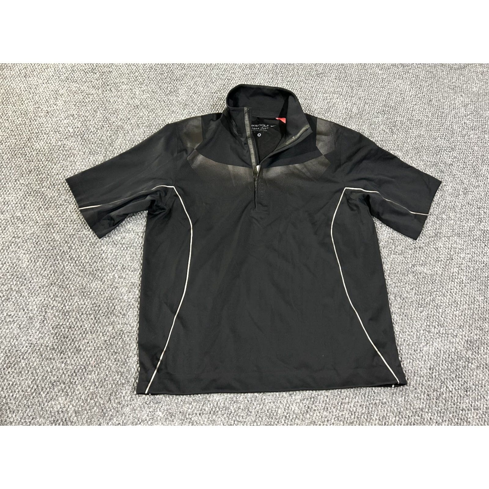 Nike Nike Golf Jacket Mens M Black Windbreaker Pullover Half Zip Storm Fit Geor gia Wind Size US M / EU 48-50 / 2 - 2 Thumbnail