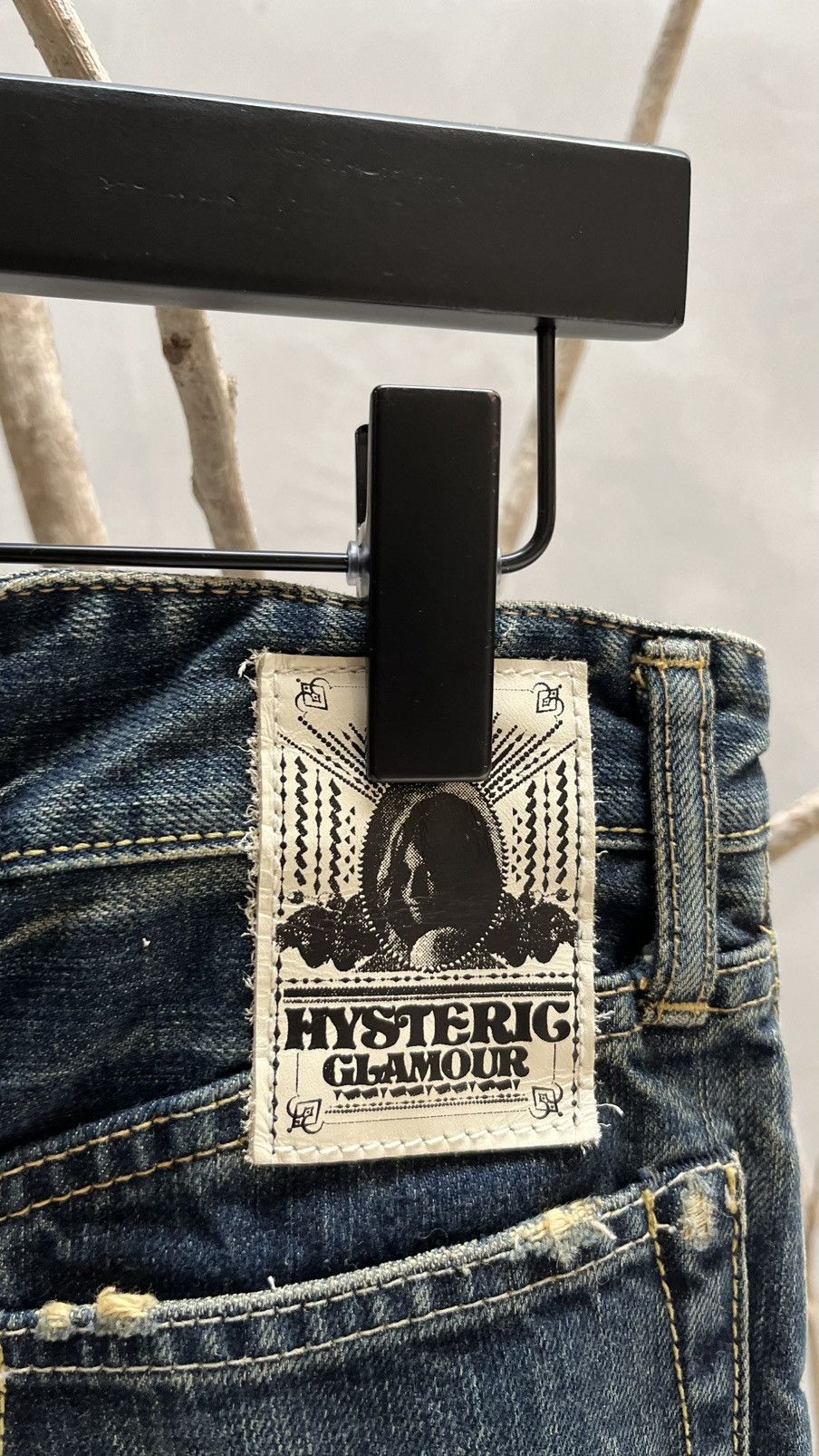 Hysteric Glamour × Japanese Brand Hysteric Glamour Denim Skirt with Suspenders Size 31" - 6 Thumbnail