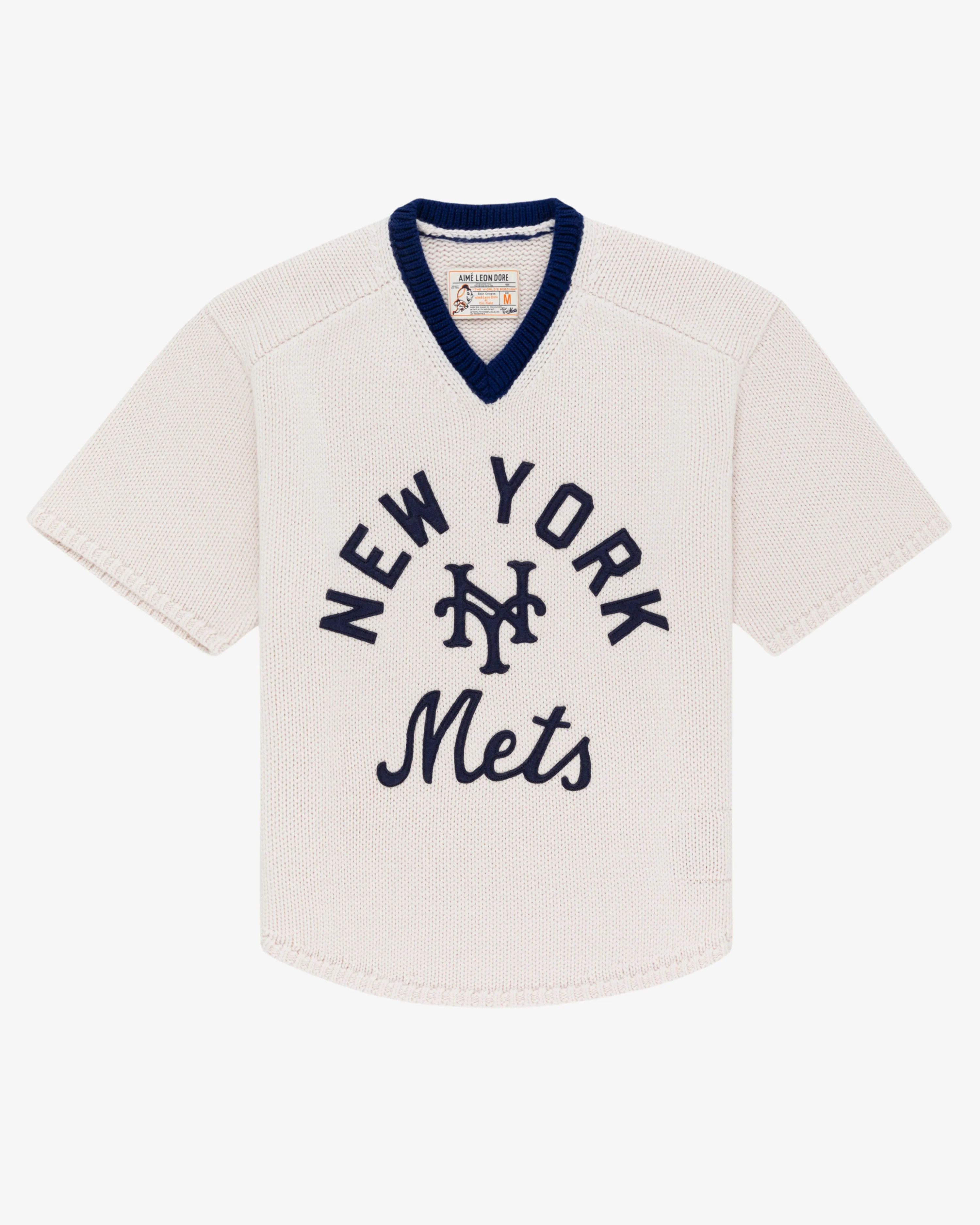 Aime Leon Dore ALD / New York Mets Short-Sleeve Knit Sweater | Grailed