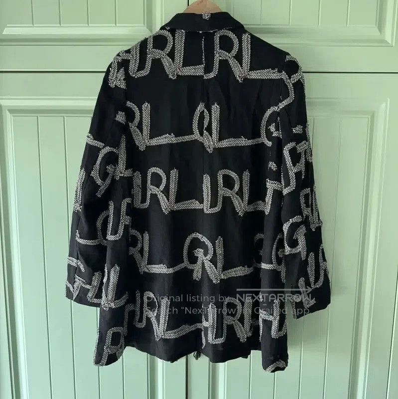Comme des Garcons Comme des Garçons Black Wool Jacket with Graphics . Size S / US 4 / IT 40 - 2 Thumbnail