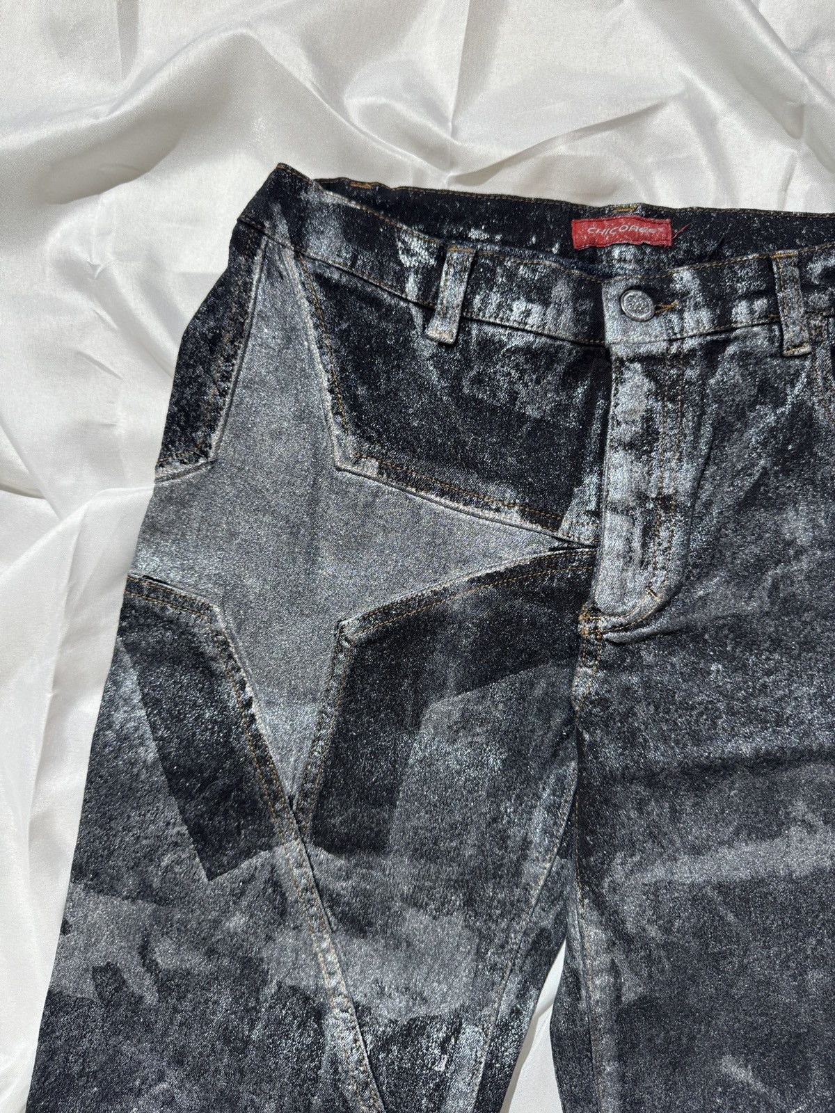Hysteric Glamour Avant Garde Vintage Slim Fit Washed Flared Jeans Size 25" / US 0 / IT 36 - 5 Thumbnail