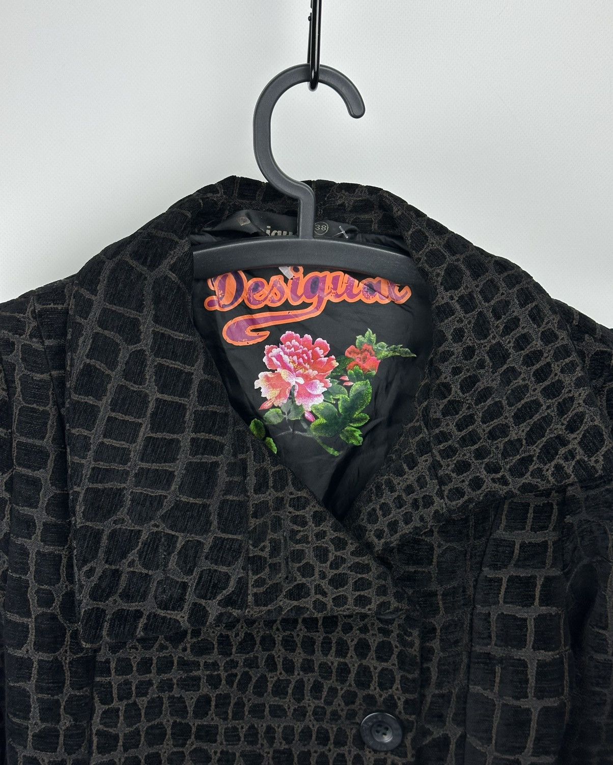Desigual Desigual Women Black/Brown Coat Long Length Jacket Size 38 Size S / US 4 / IT 40 - 2 Thumbnail