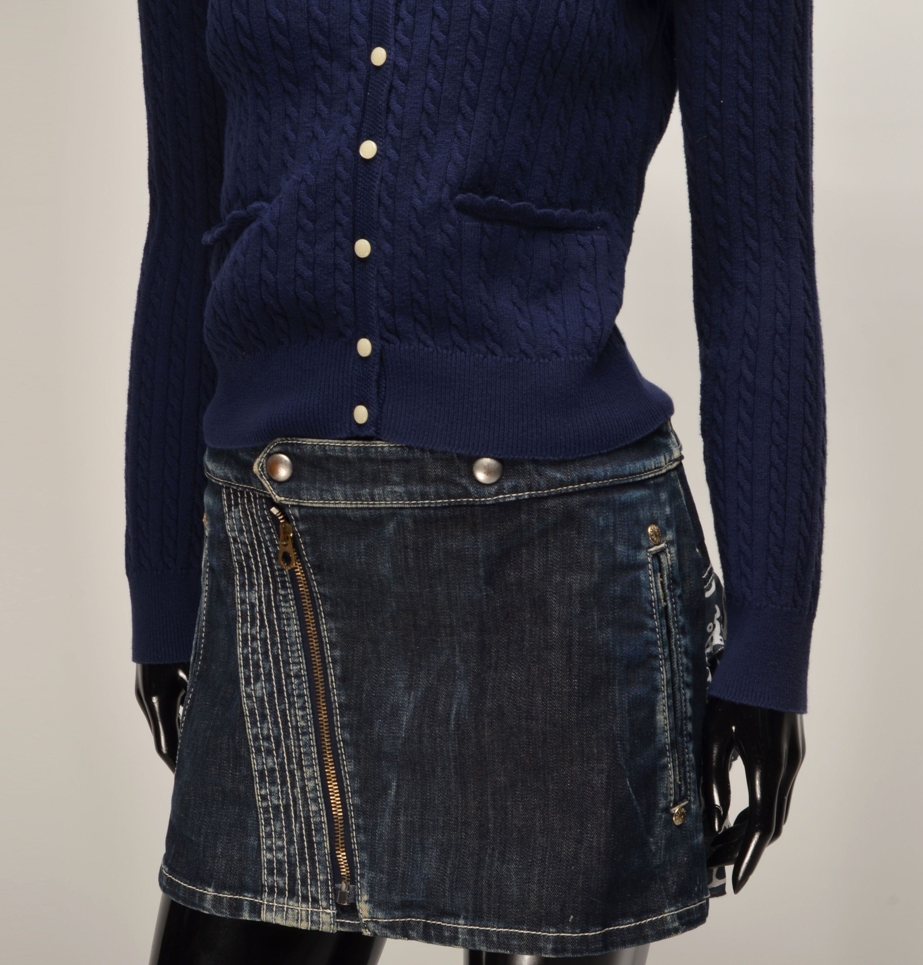 Ralph Lauren Polo Ralph Lauren Coquette Babydoll Cable Knit Cardigan Size XS / US 0-2 / IT 36-38 - 3 Thumbnail
