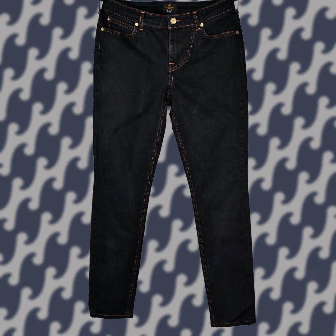 Vivienne Westwood VIVIENNE WESTWOOD x LEE Embroidered Logo Black Skinny Jeans W32 L33 Womens Womens Size 24" / US 00 / IT 34 - 1 Thumbnail