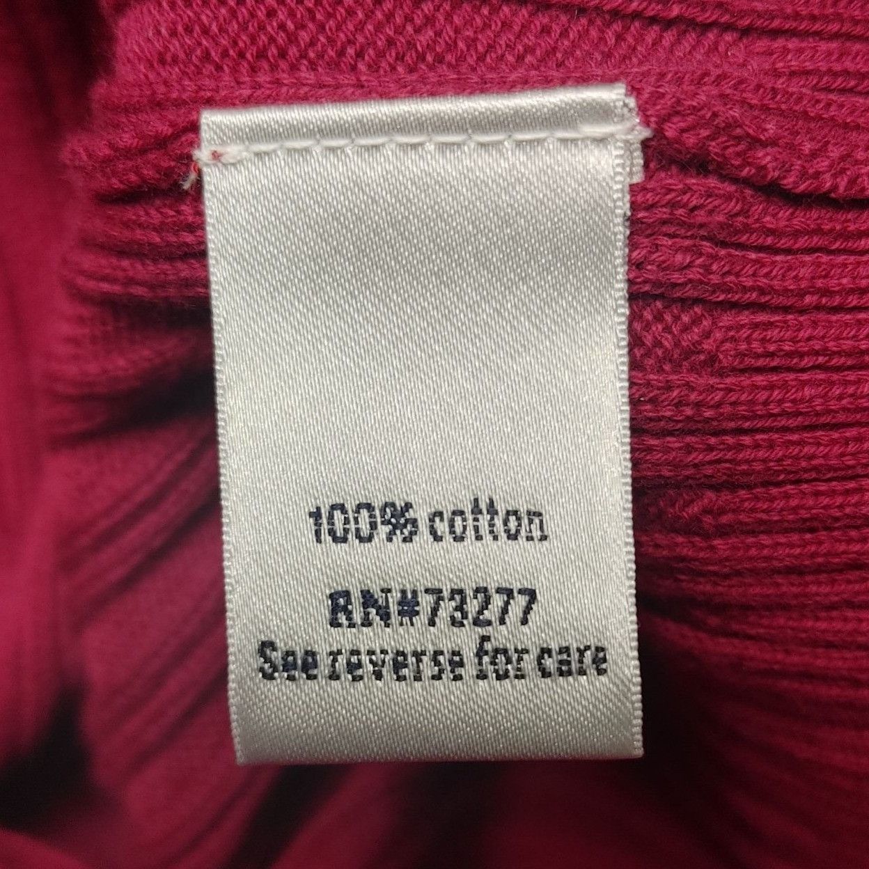 Croft & Barrow Croft & Barrow Women's Red Ribbed Knit Button Down Tee Cardi Size L / US 10 / IT 46 - 4 Thumbnail